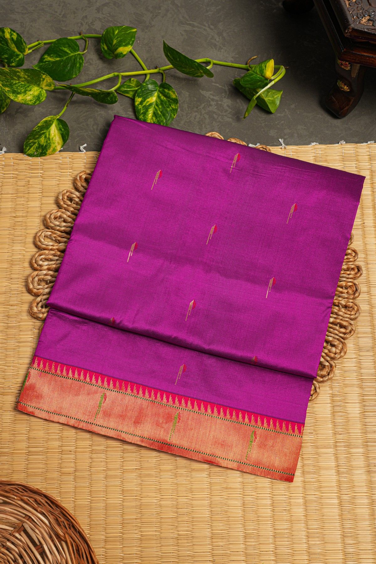 Paithani Silk Purple Saree