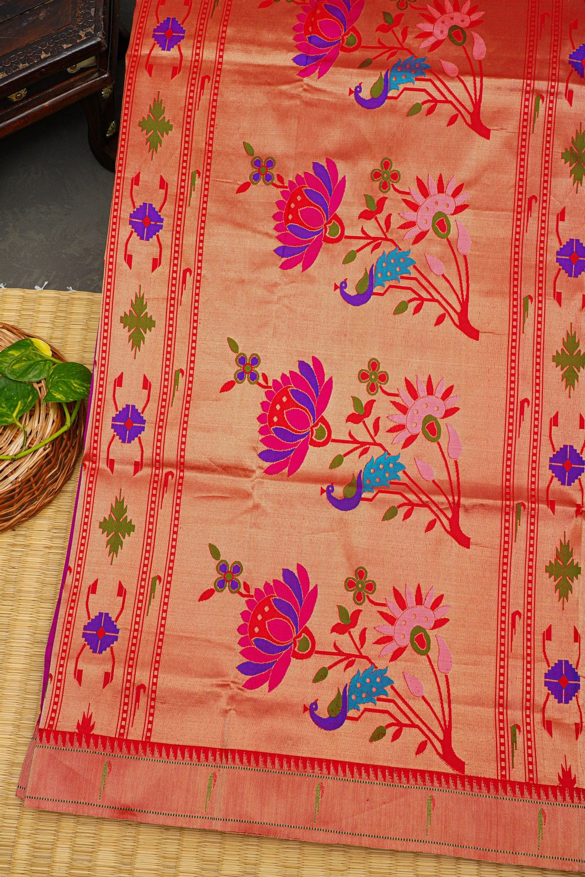 Paithani Silk Purple Saree