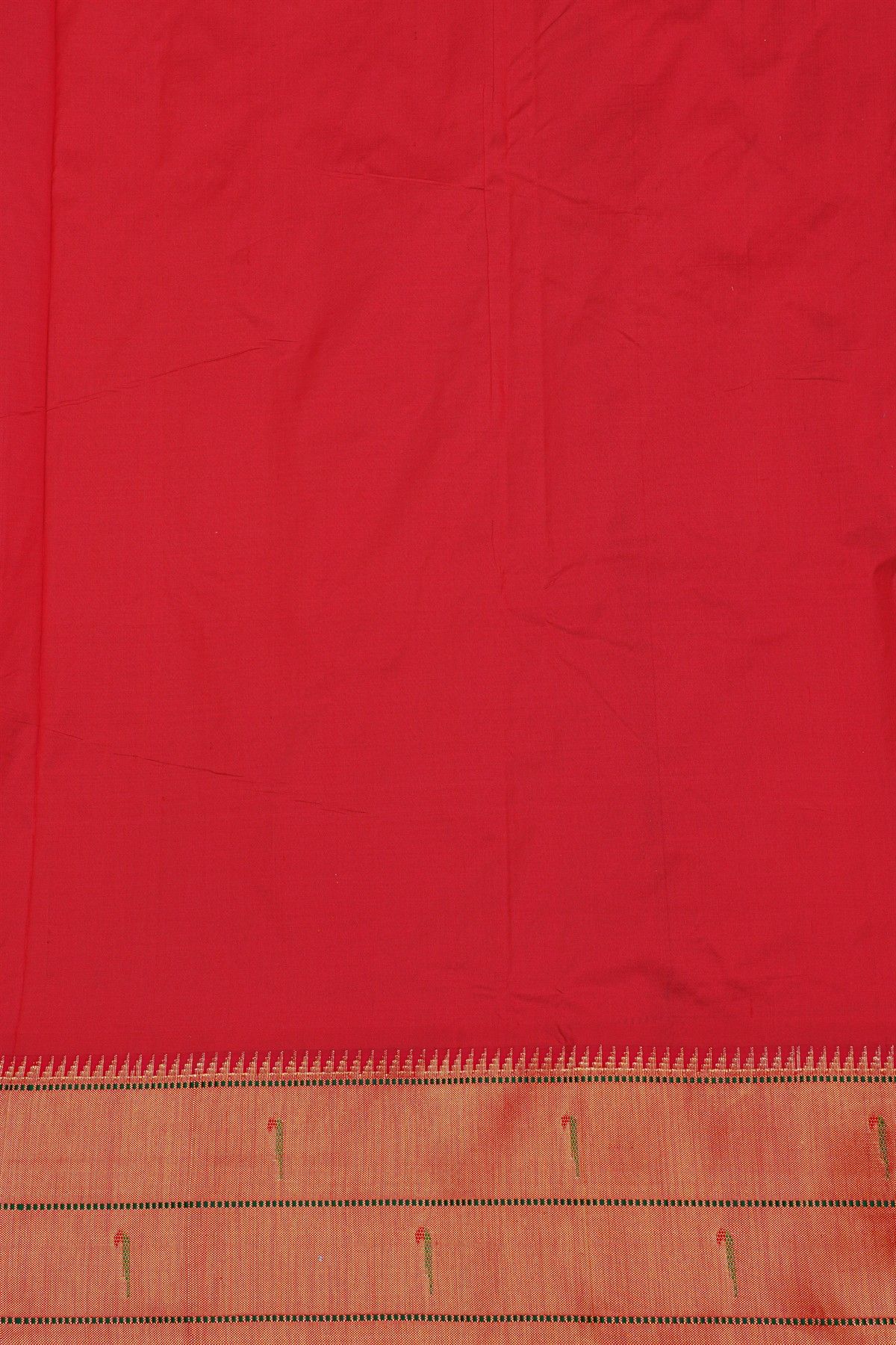 Paithani Silk Bottle Green Saree