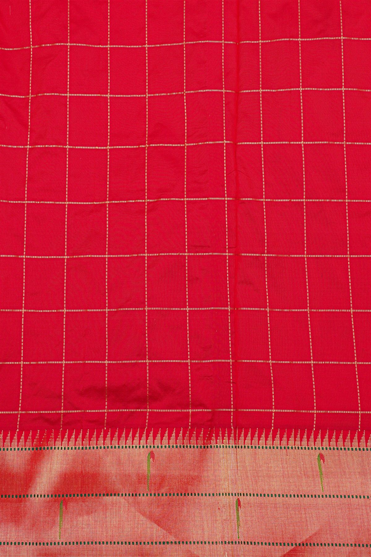 Paithani Silk Off White Saree