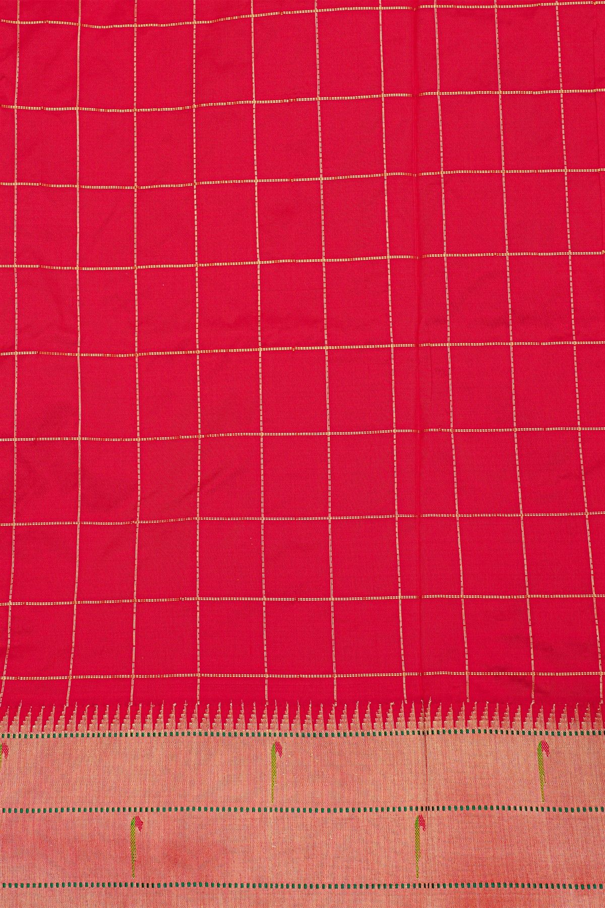 Paithani Silk Parrot Green Saree