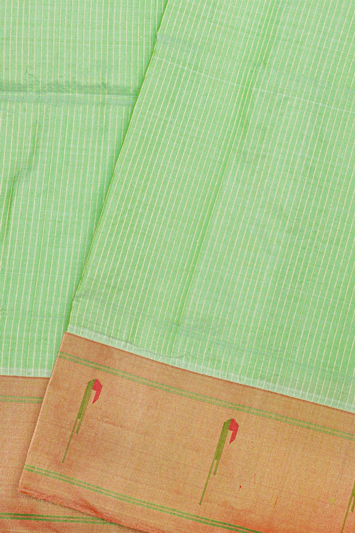 Paithani Silk Sea Green Saree