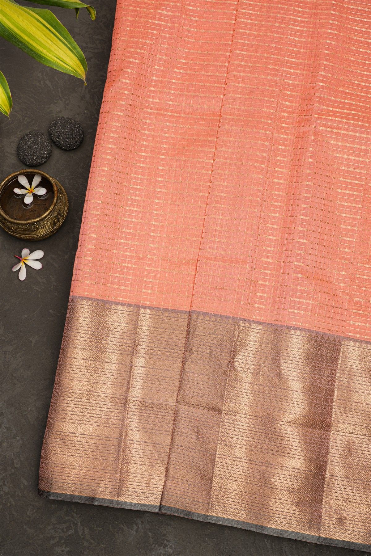 Kuppadam Sico Peach Saree