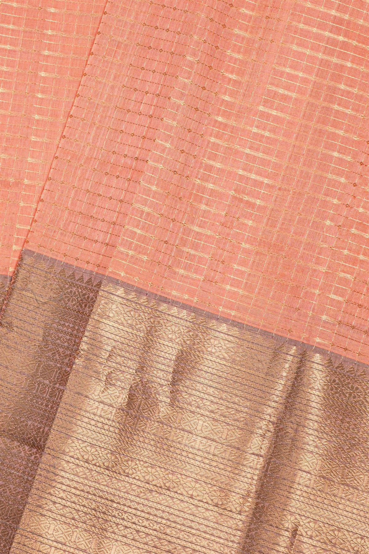 Kuppadam Sico Peach Saree