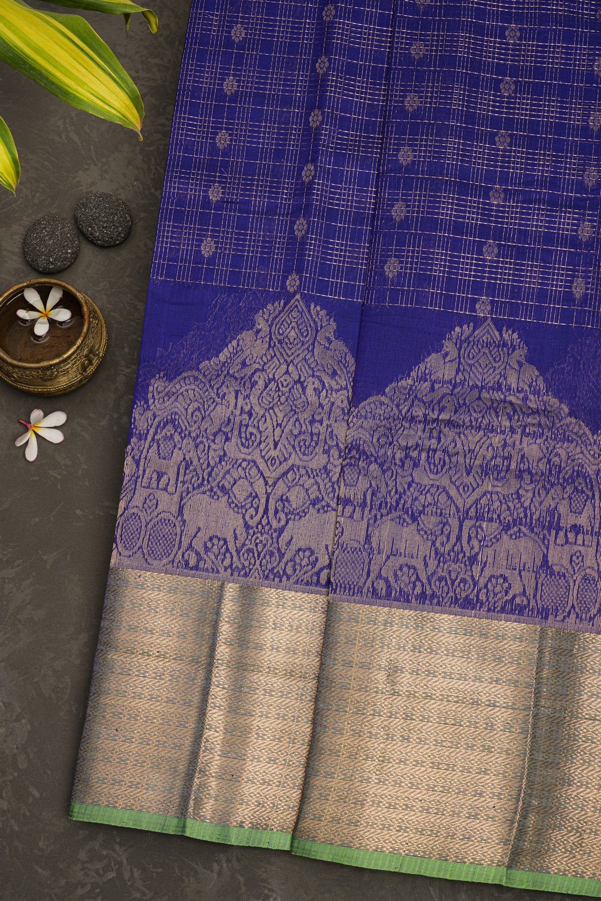 Kuppadam Sico Royal Blue Saree