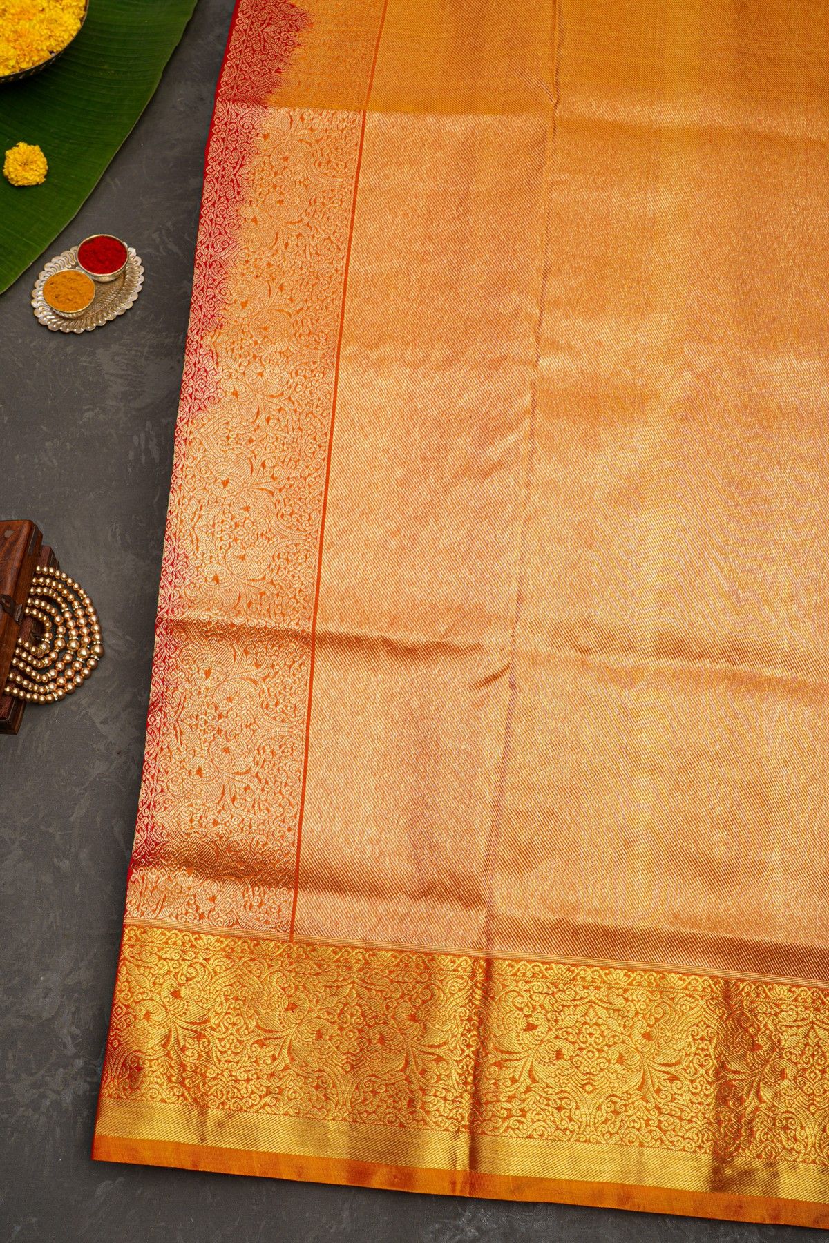 Venkatagiri Silk Red Saree