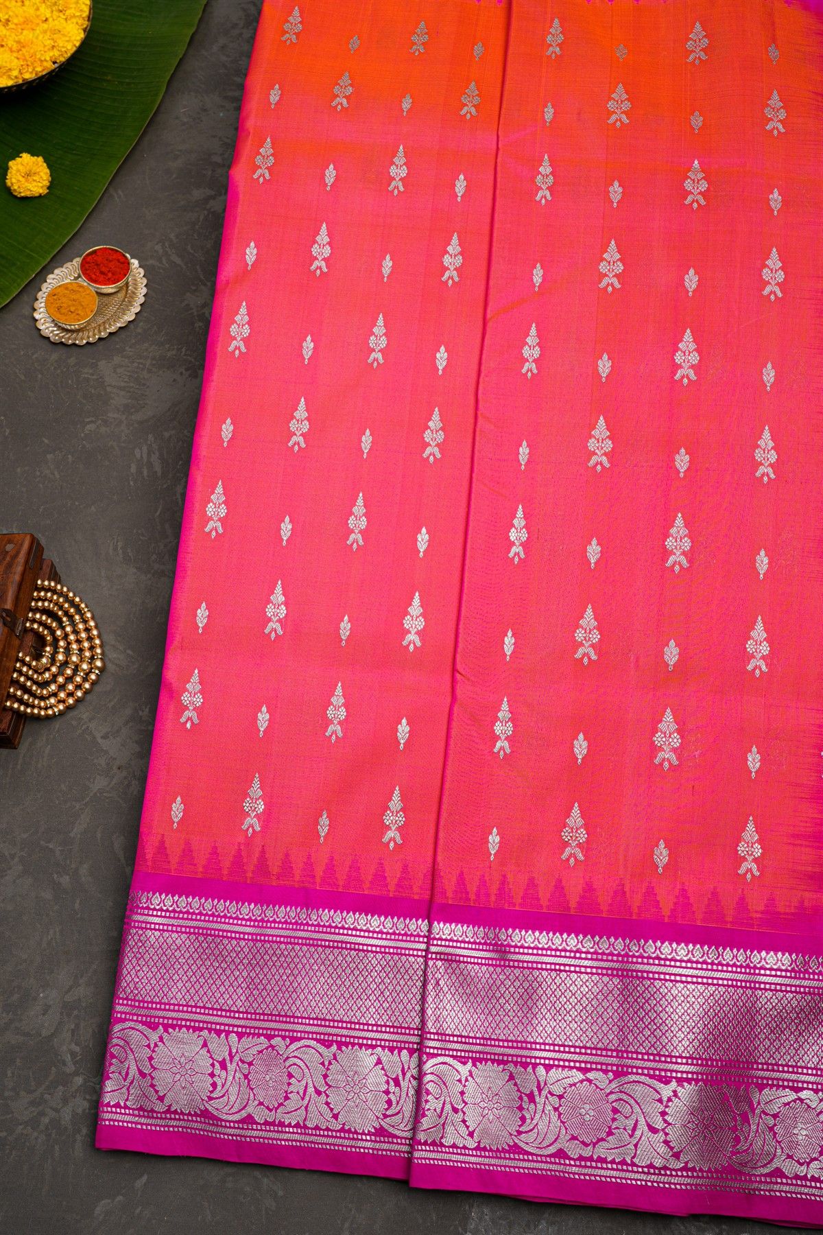 Venkatagiri Silk Pink Saree
