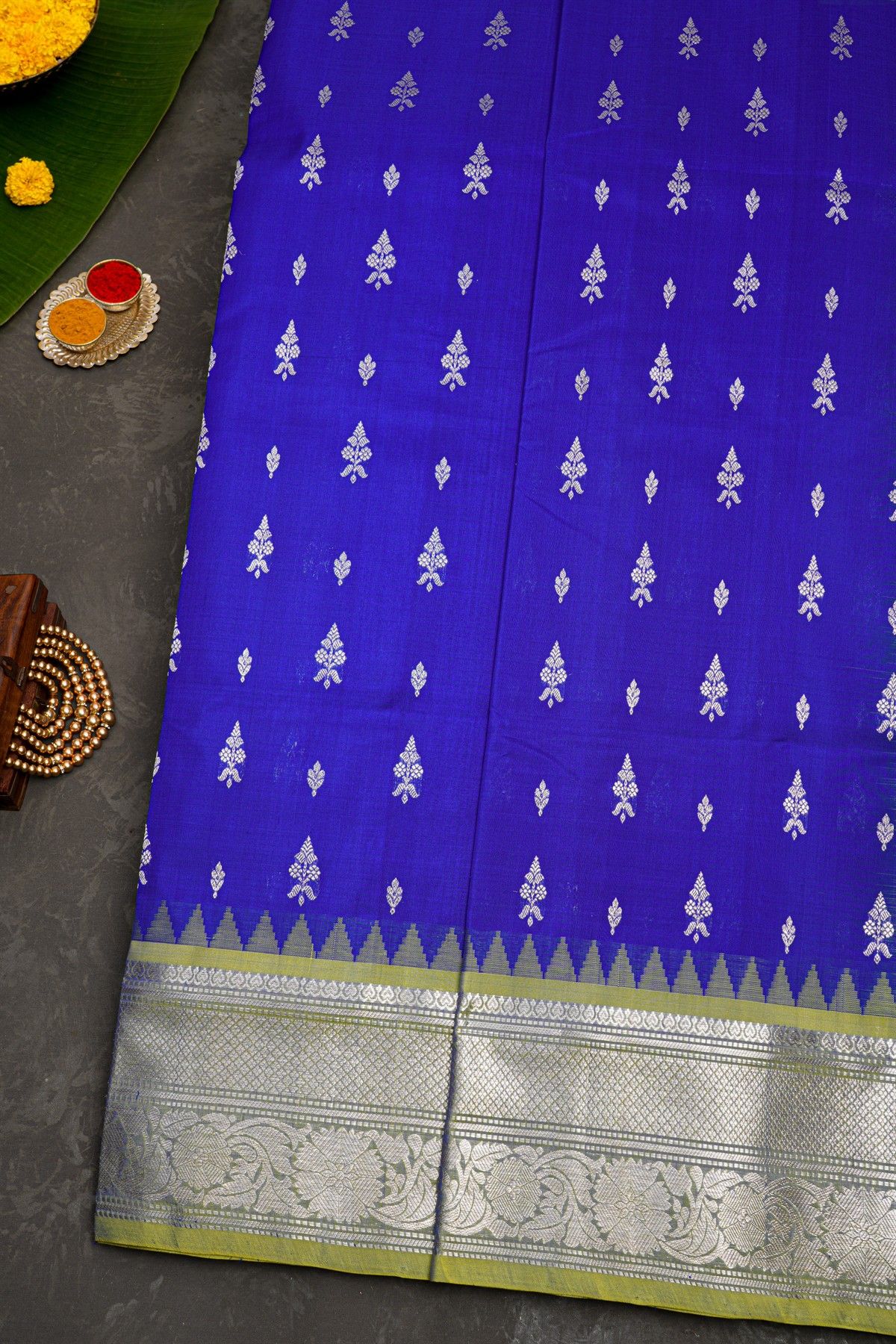 Venkatagiri Silk Royal Blue Saree