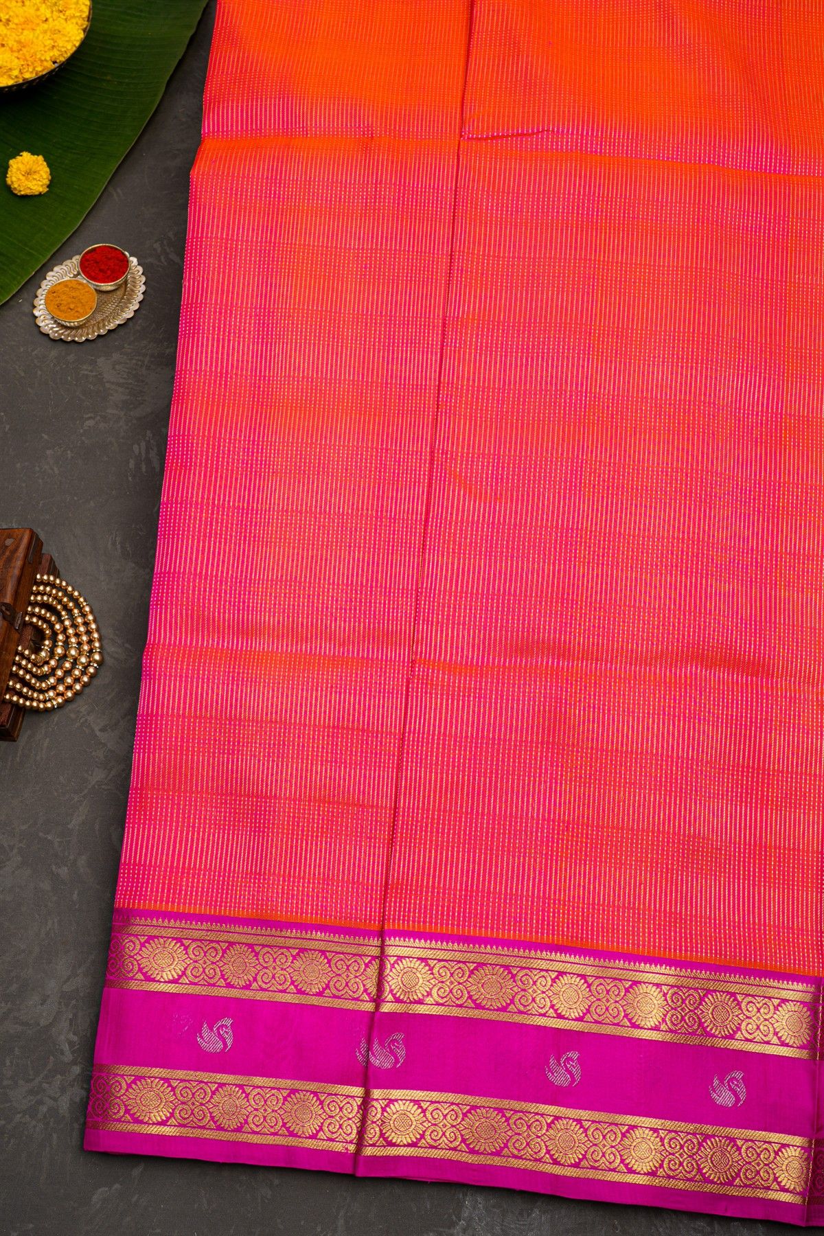 Venkatagiri Silk Dual Colour Saree