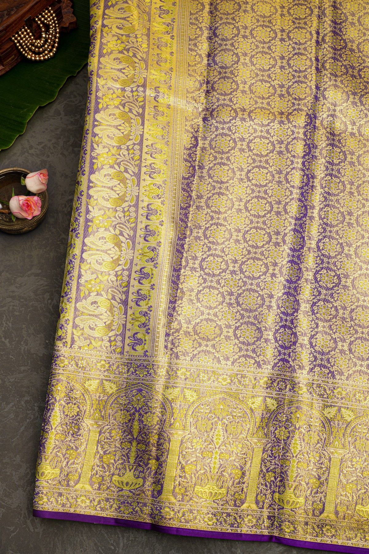 Kancheepuram Silk Gold Saree