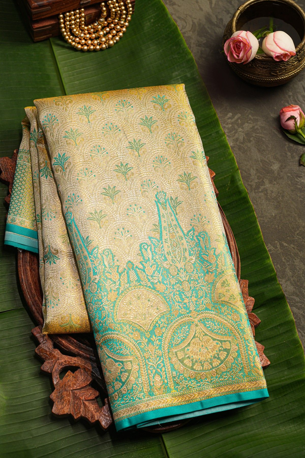 Kancheepuram Silk Gold Saree