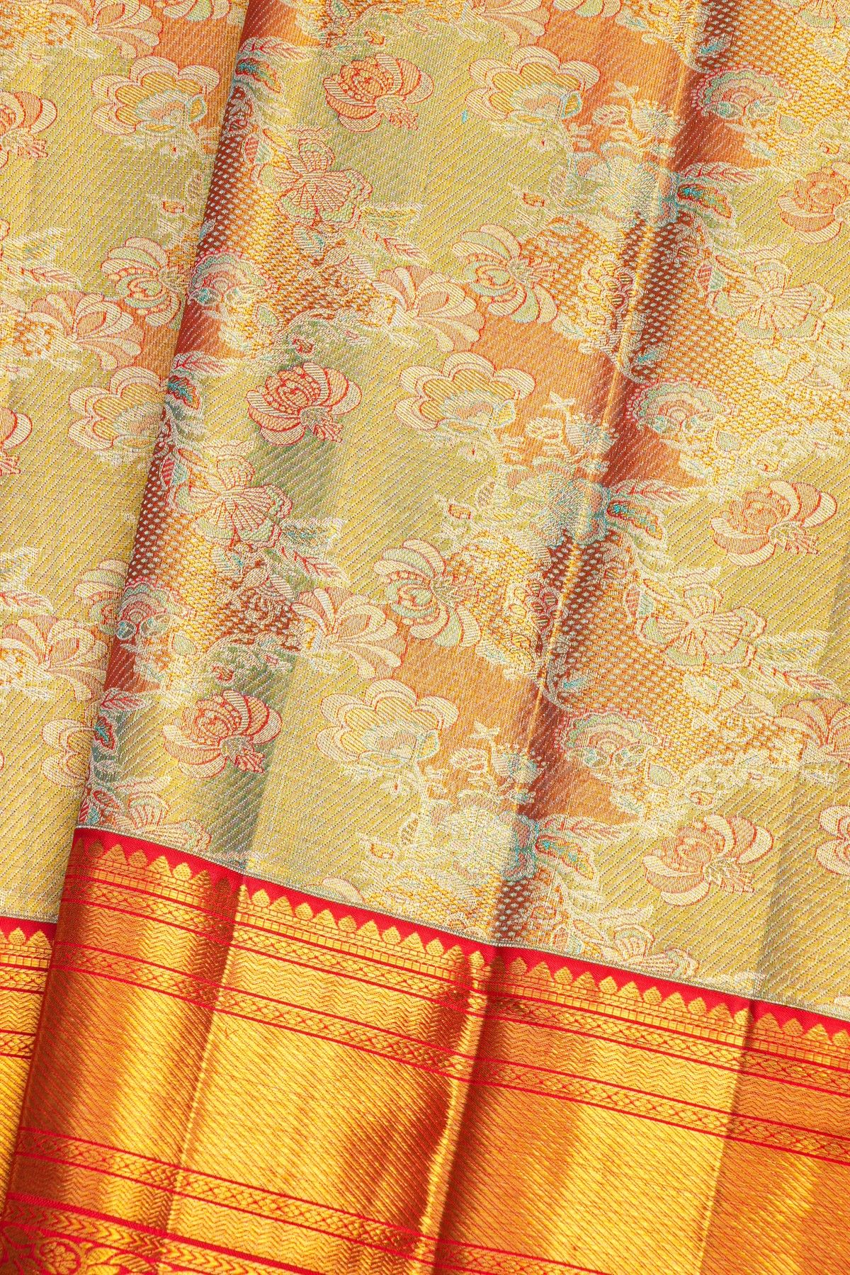 Kancheepuram Silk Multicolour Saree