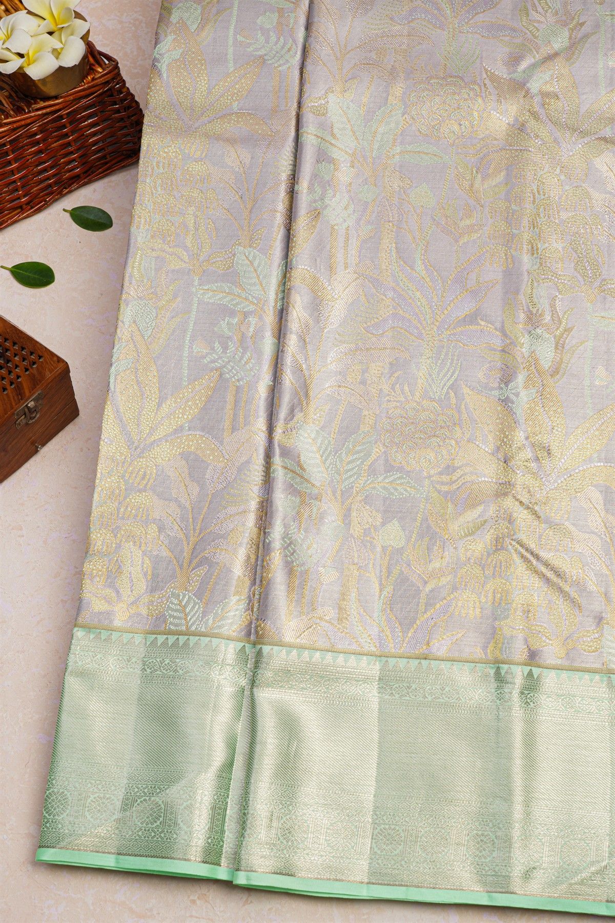 Kancheepuram Silk Light Purple Saree
