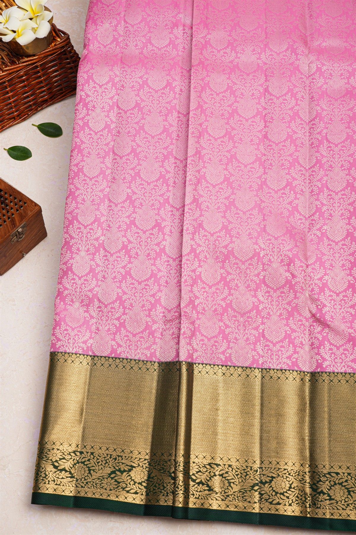 Kancheepuram Silk Pink Saree