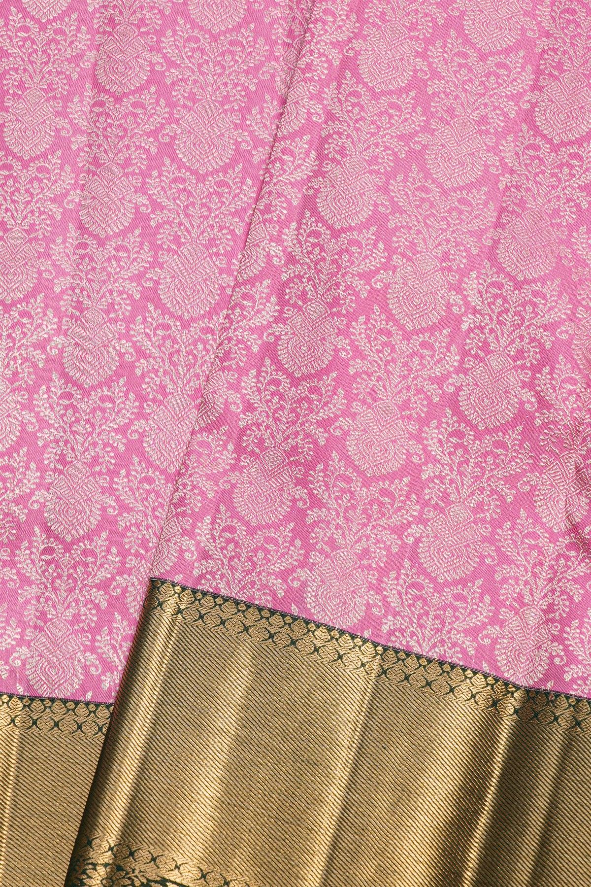 Kancheepuram Silk Pink Saree
