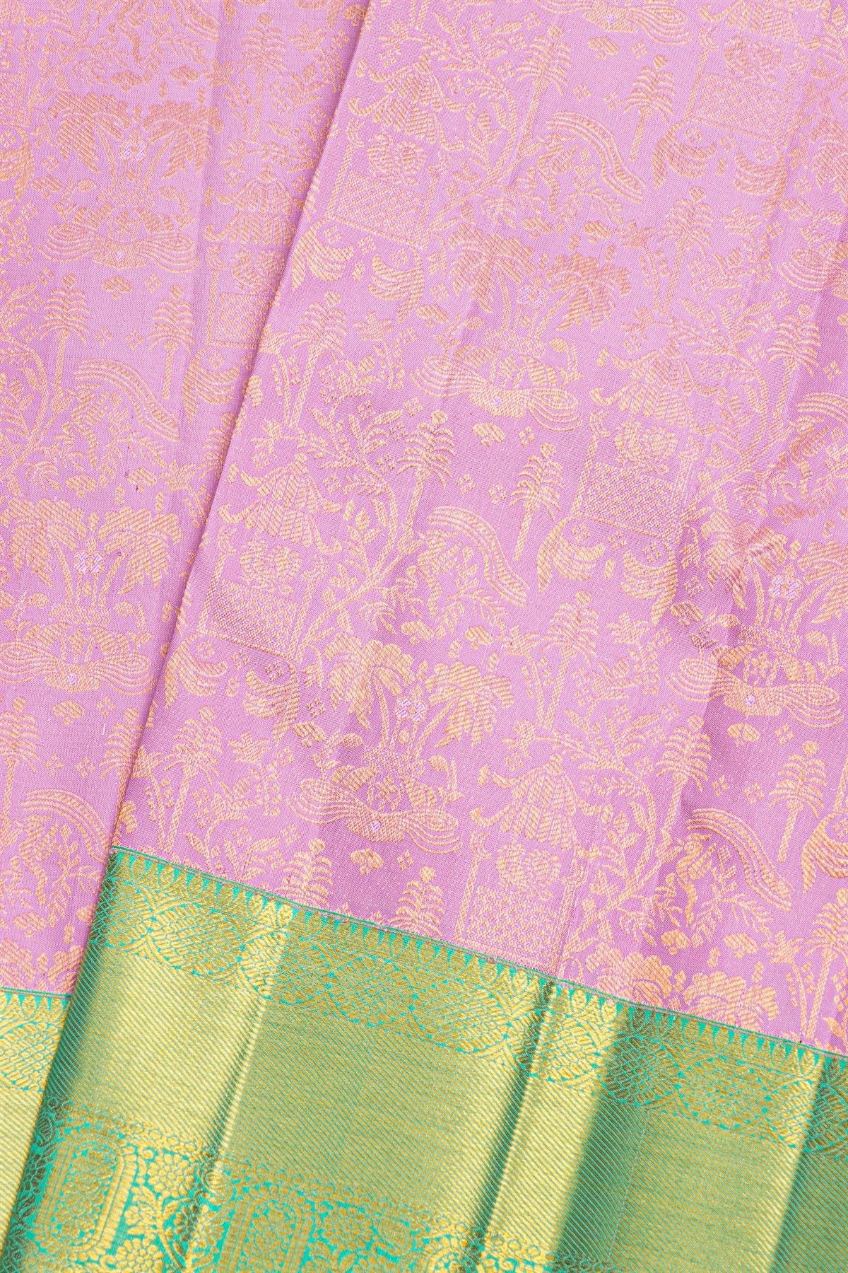 Kancheepuram Silk Pink Saree