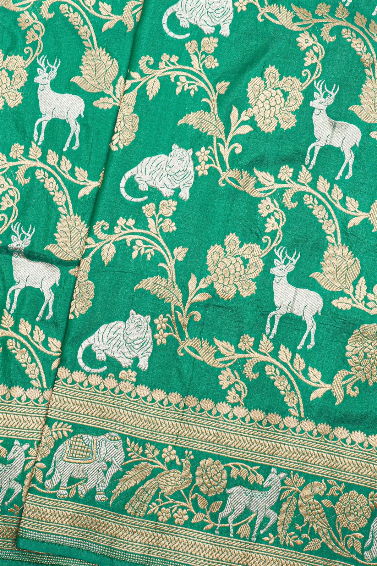 Banarasi Silk Sea Green Saree