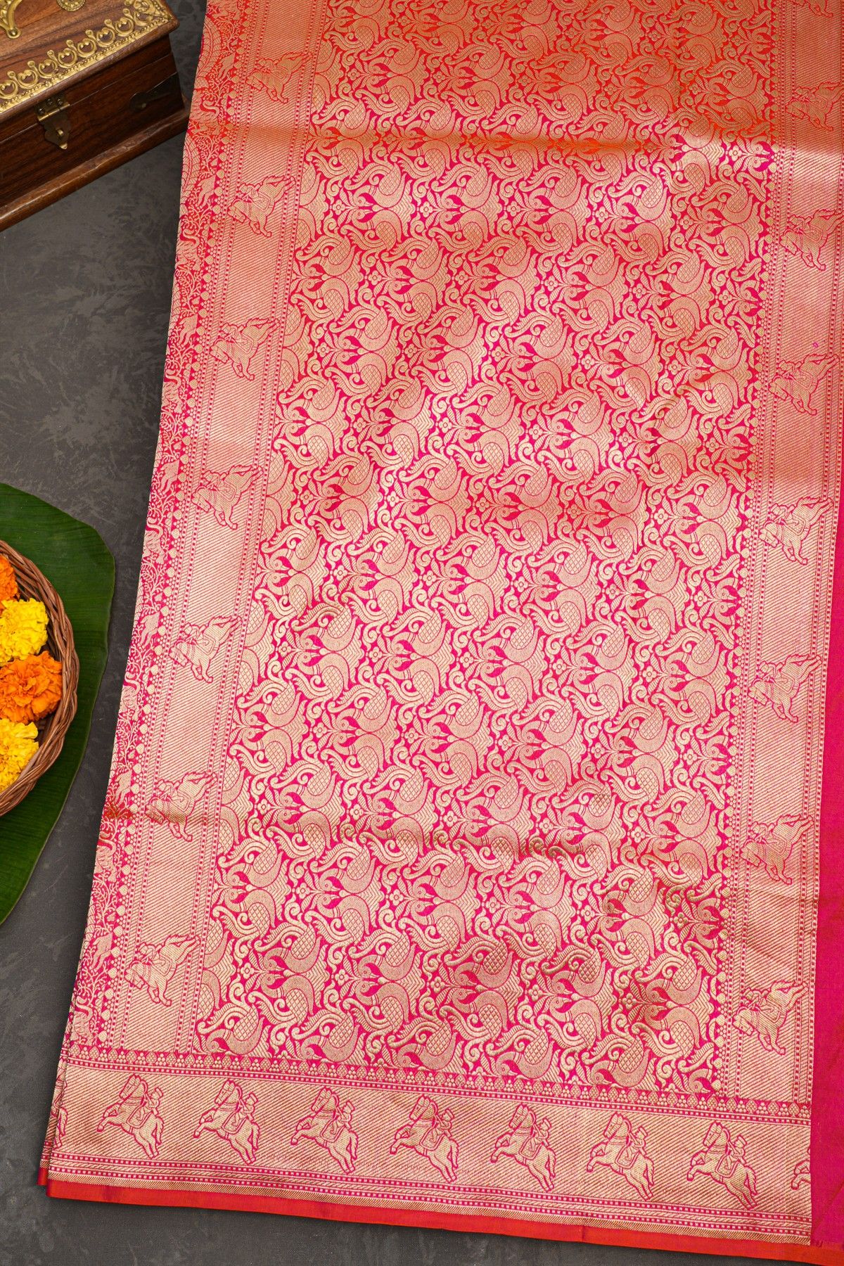 Banarasi Silk Pink Saree