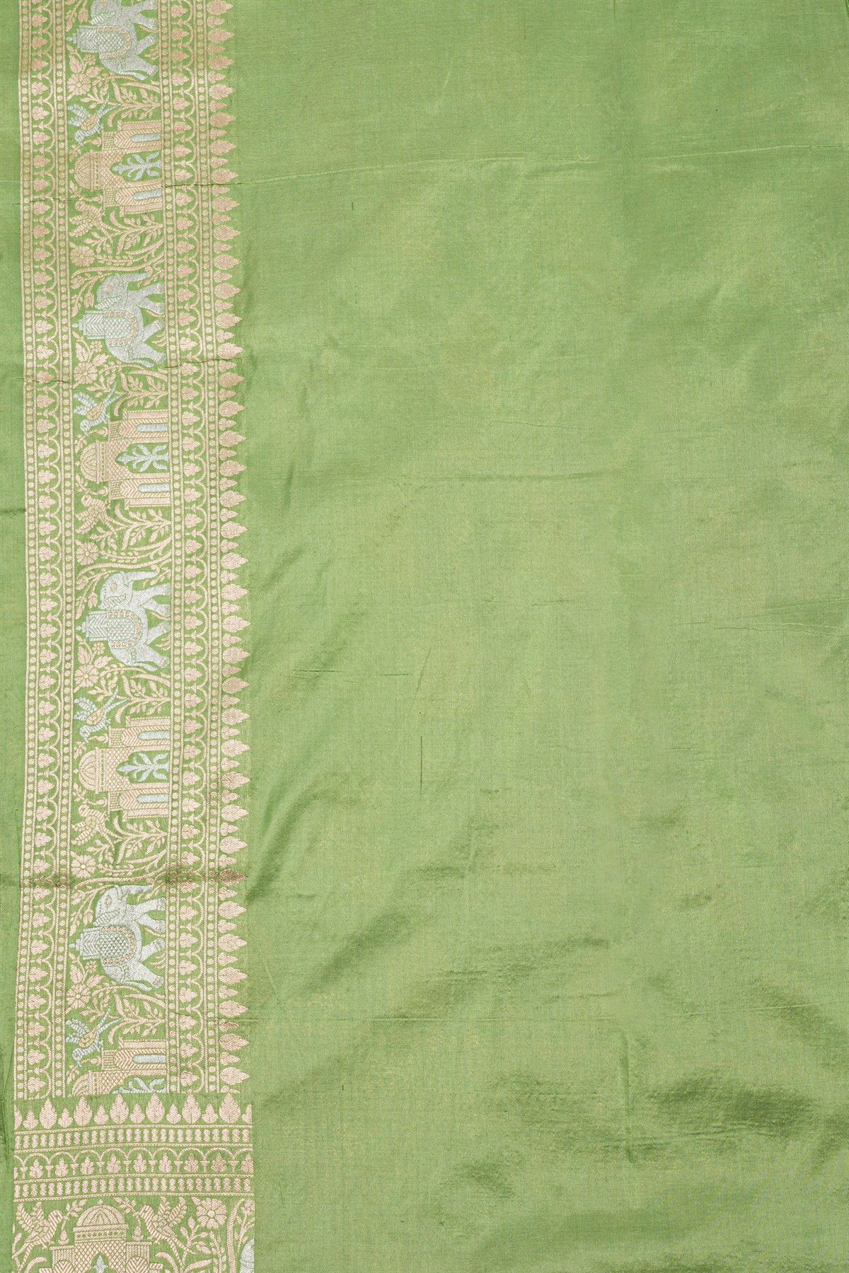 Banarasi Silk Light Green Saree