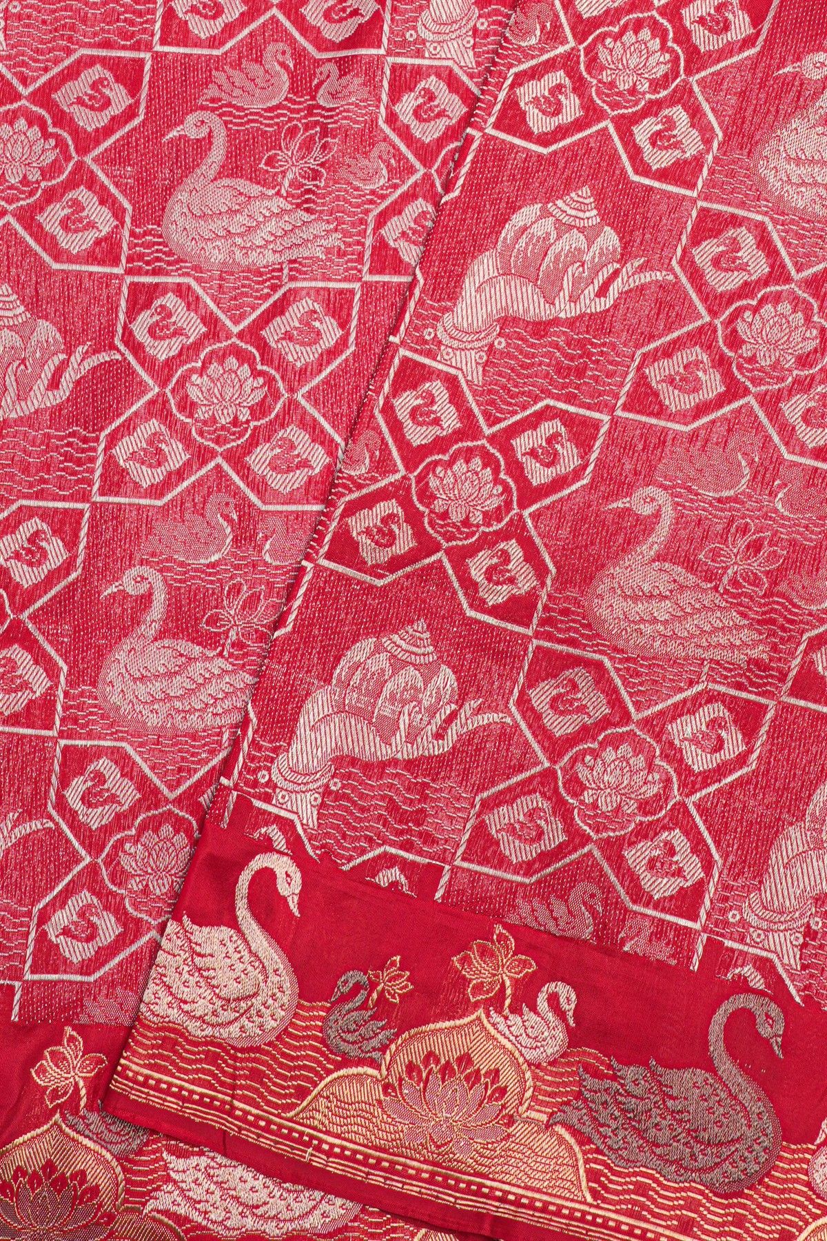 Banarasi Silk Red Saree