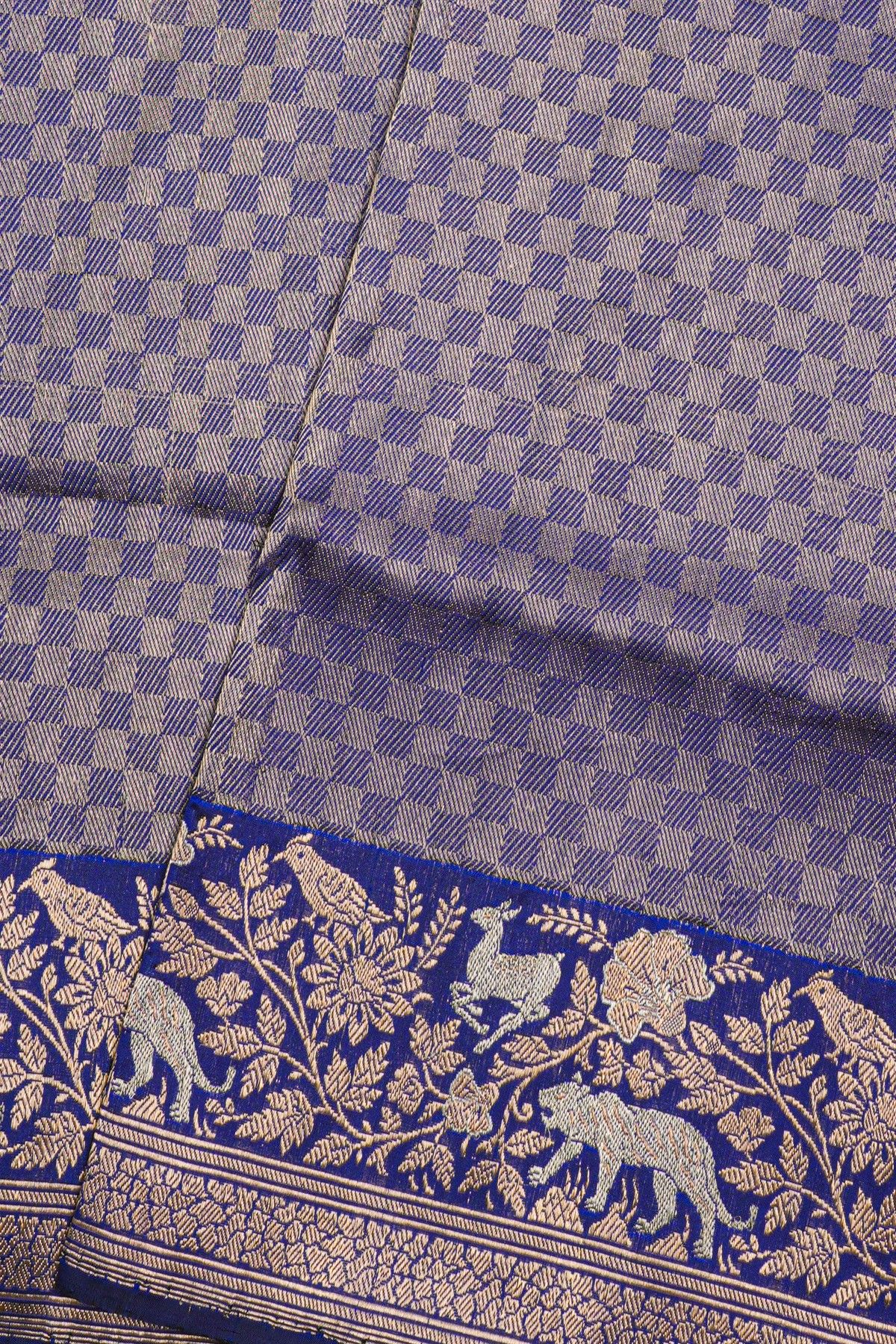 Banarasi Silk Navy Blue Saree