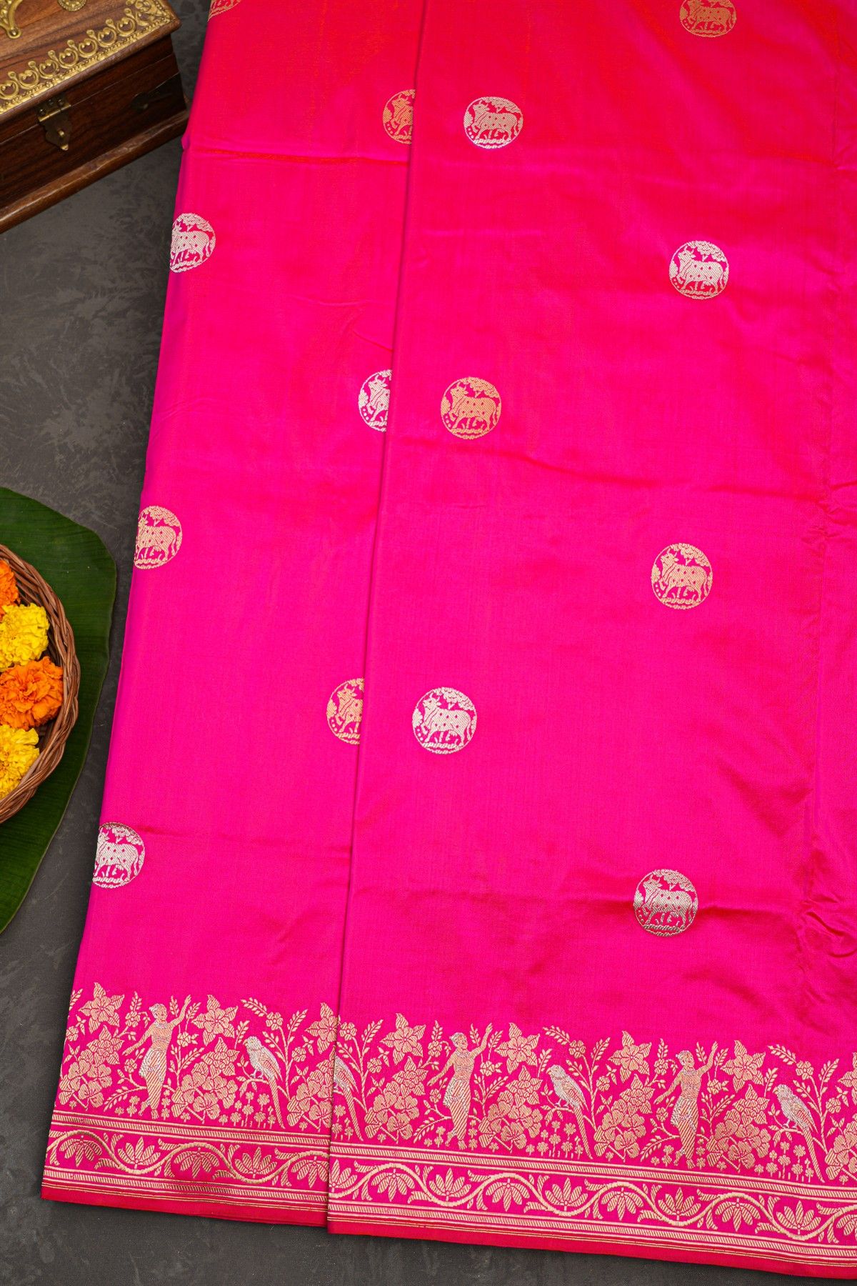 Banarasi Silk Pink Saree