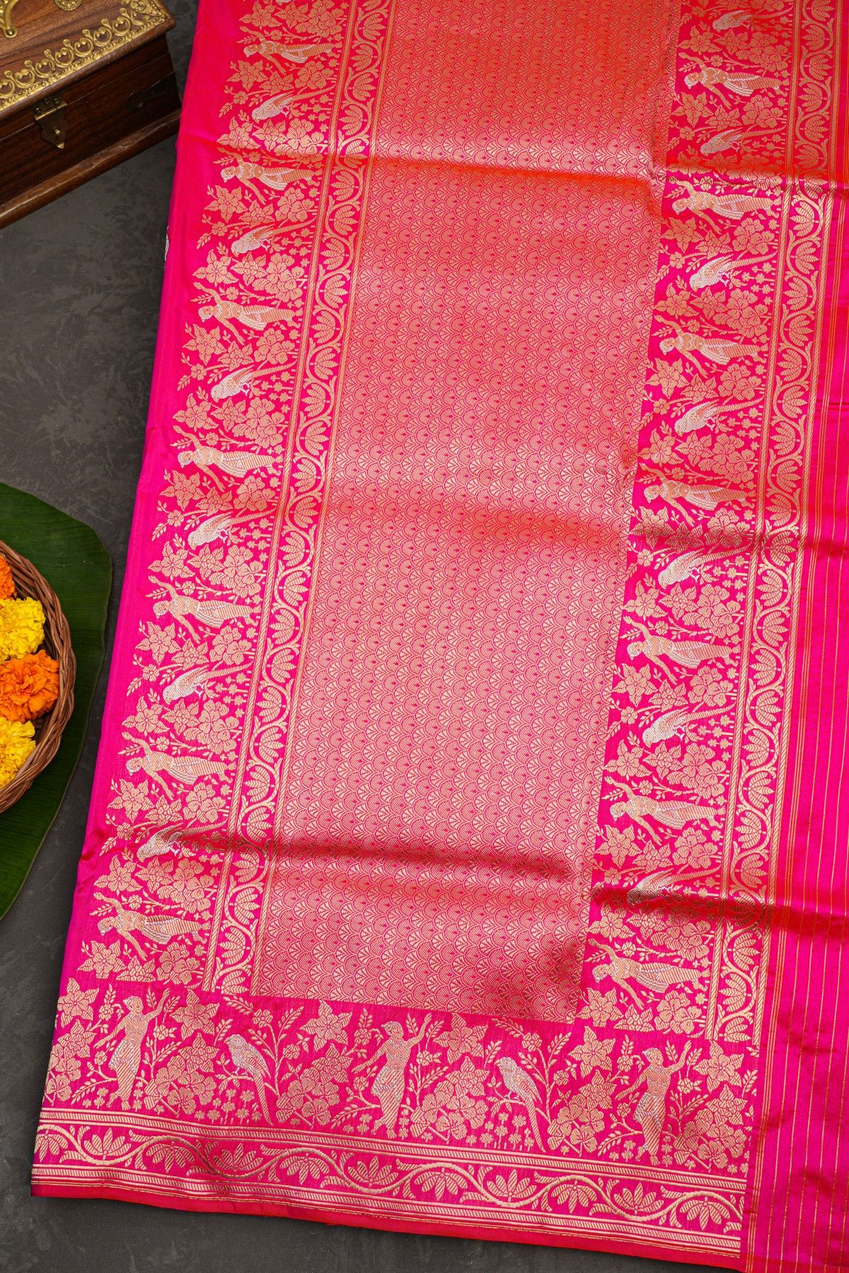Banarasi Silk Pink Saree