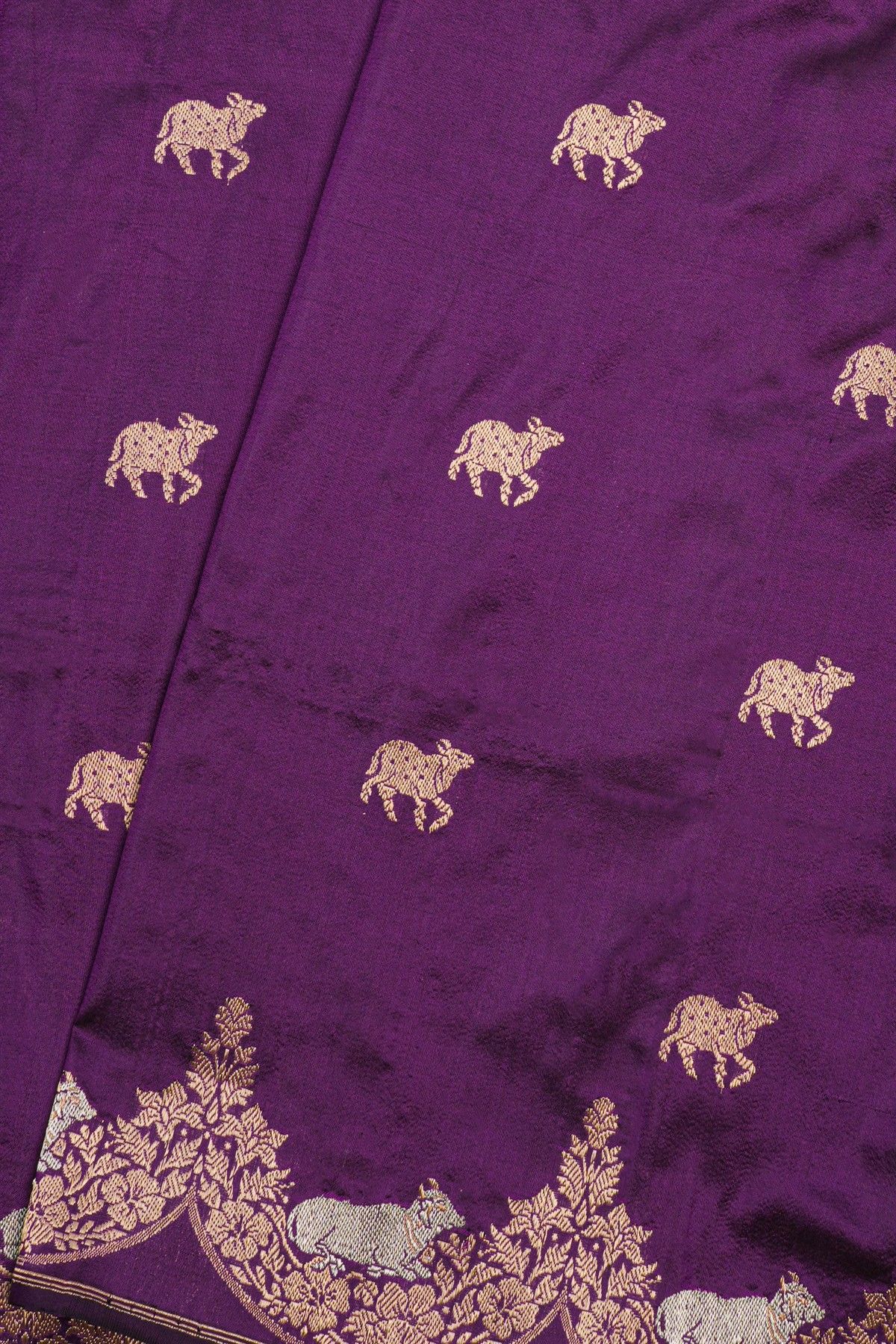 Banarasi Silk Violet Saree