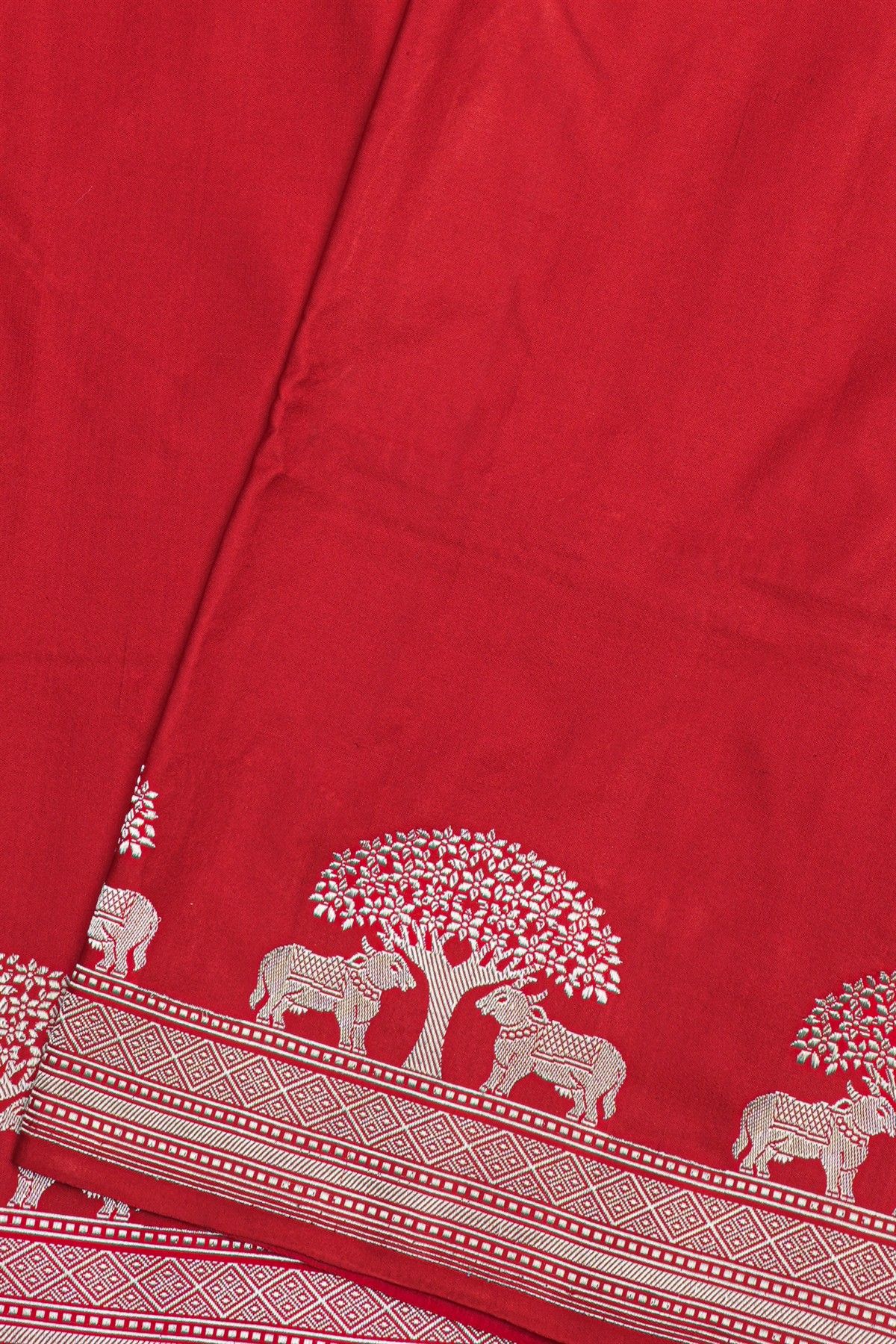 Banarasi Silk Red Saree