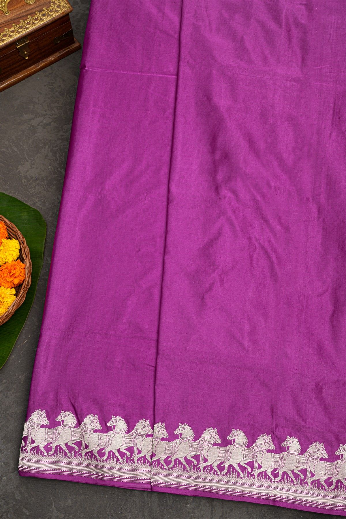 Banarasi Silk Purple Saree