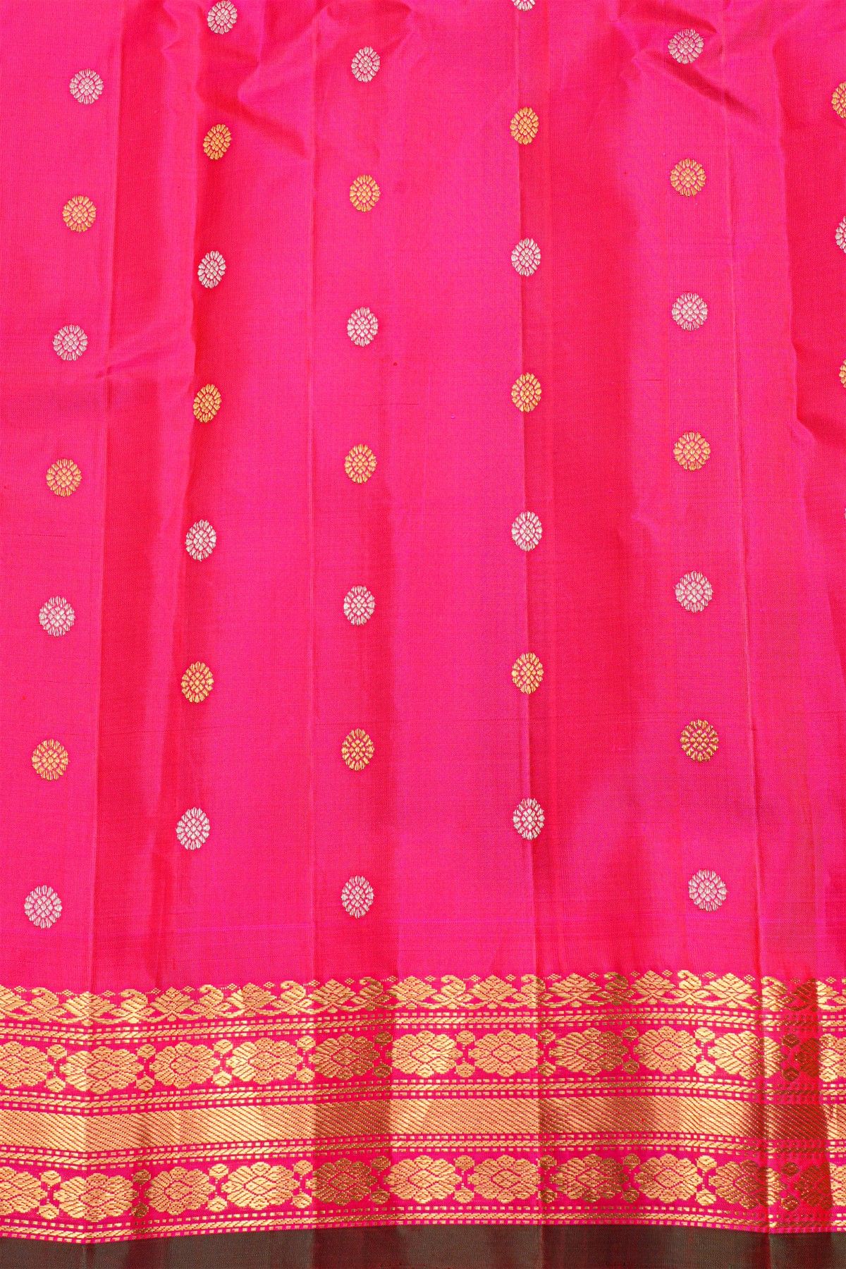 Gadwal Silk Black Saree