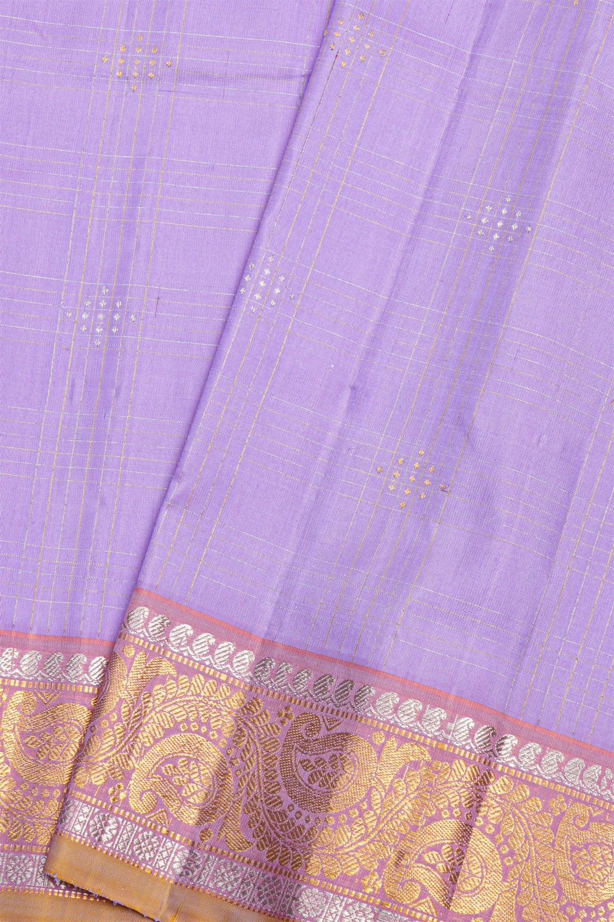 Gadwal Silk Lavender Saree