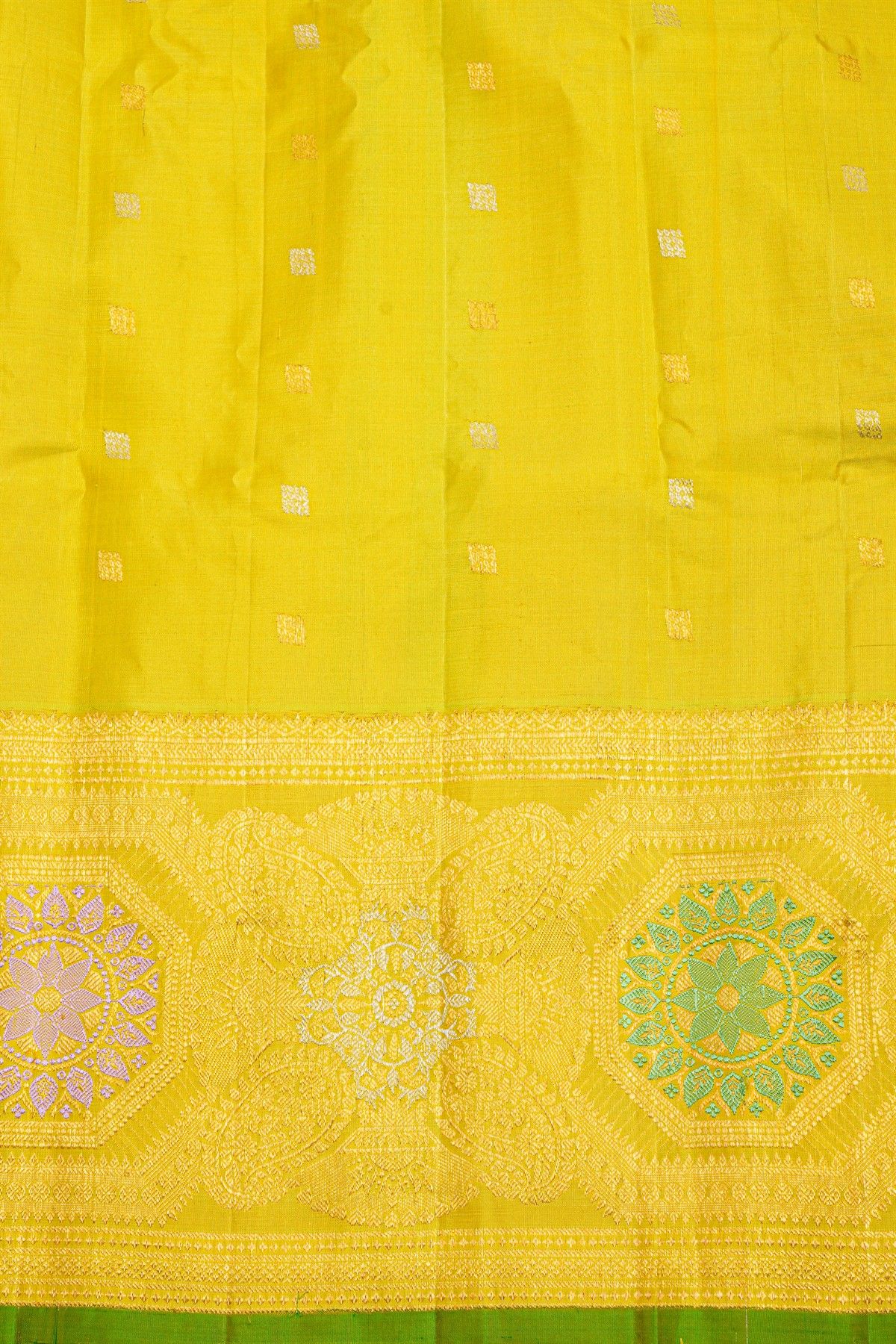 Gadwal Silk Sky Blue Saree