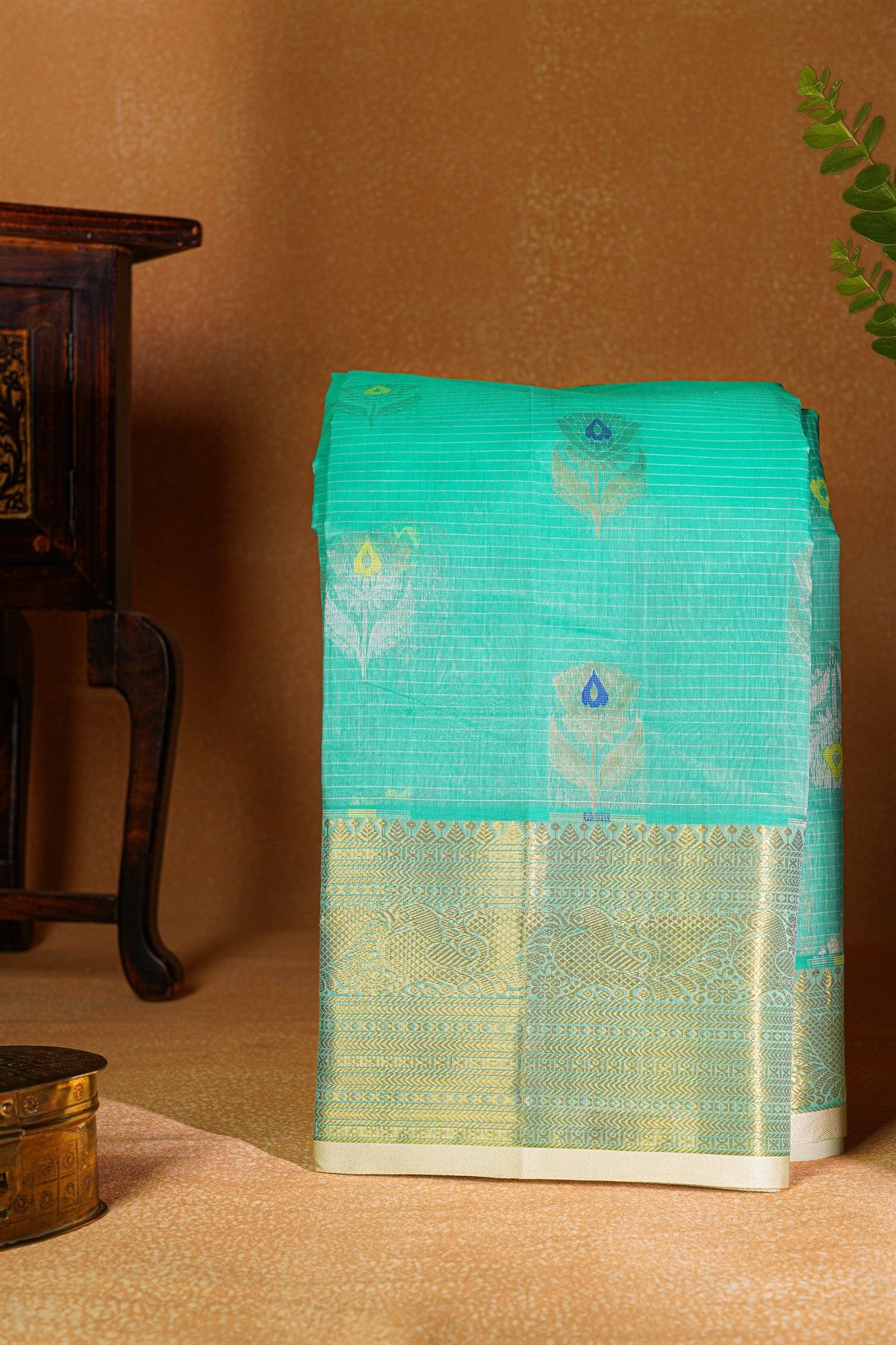 Kuppadam Sico Sky Blue Saree