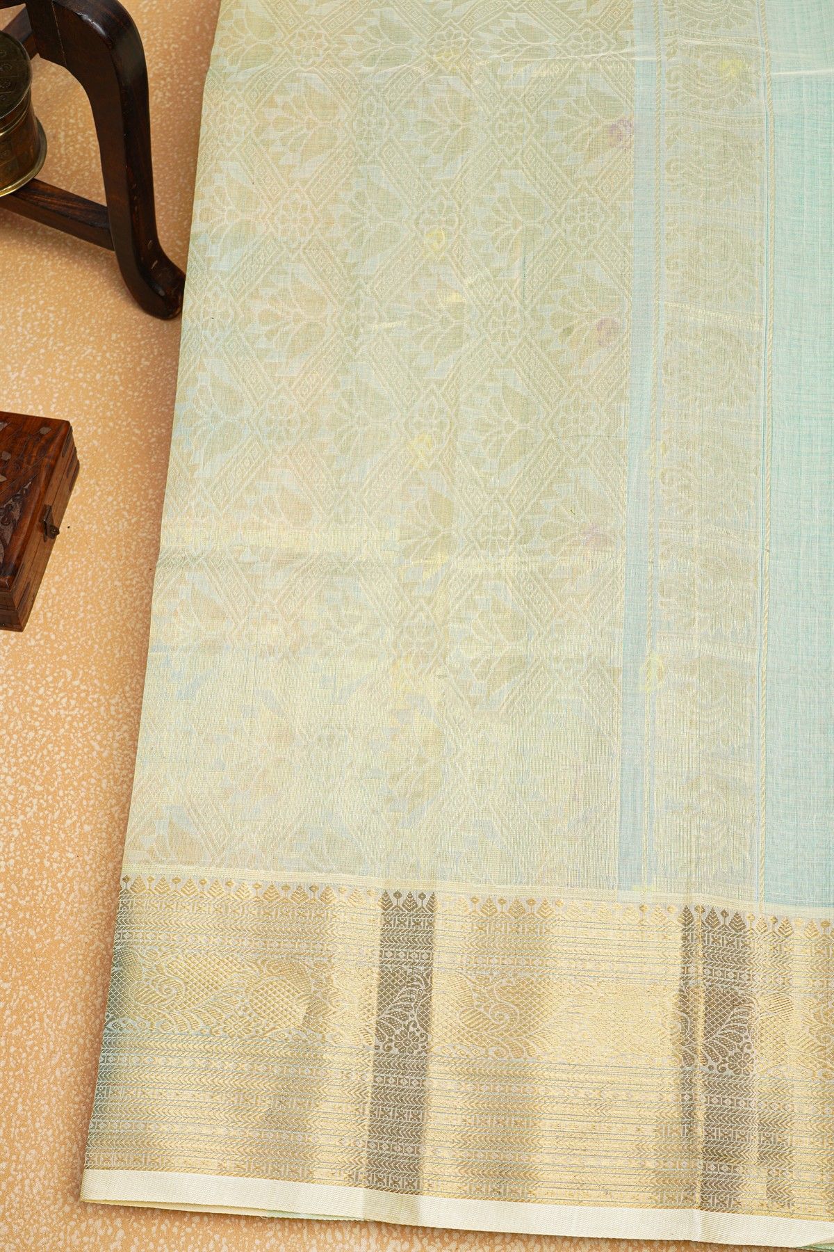 Kuppadam Sico Sky Blue Saree