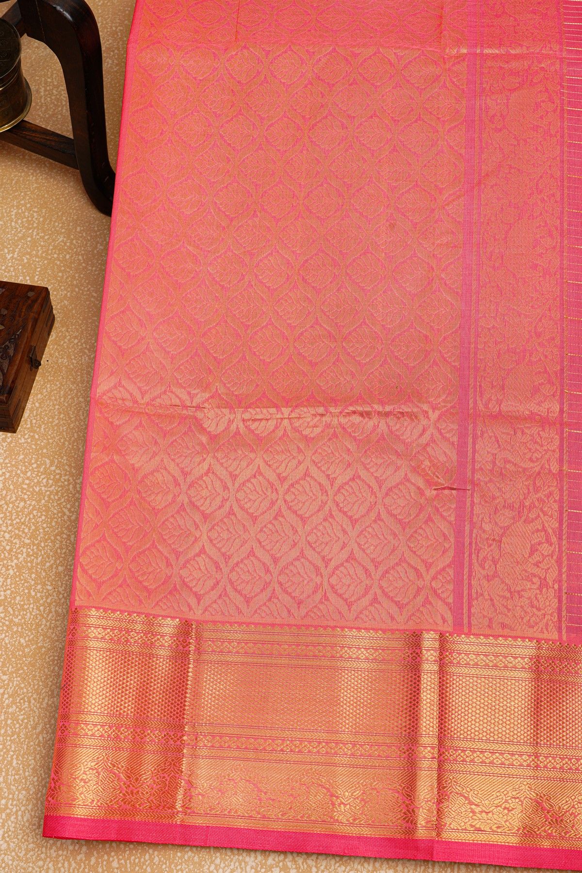 Kuppadam Sico Teal Blue Saree