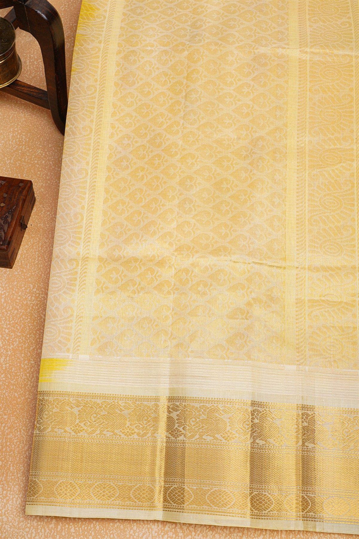 Kuppadam Sico Yellow Saree