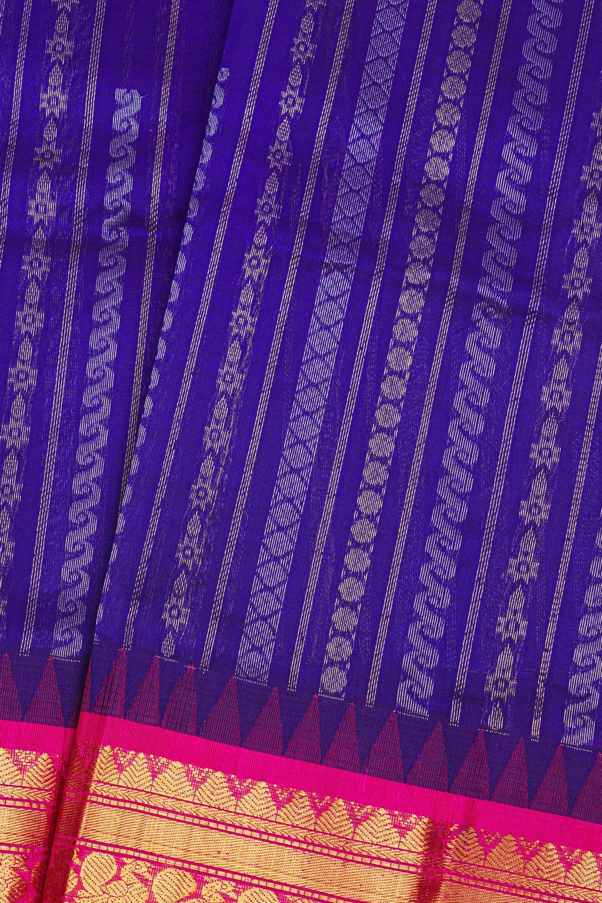 Kuppadam Sico Royal Blue Saree