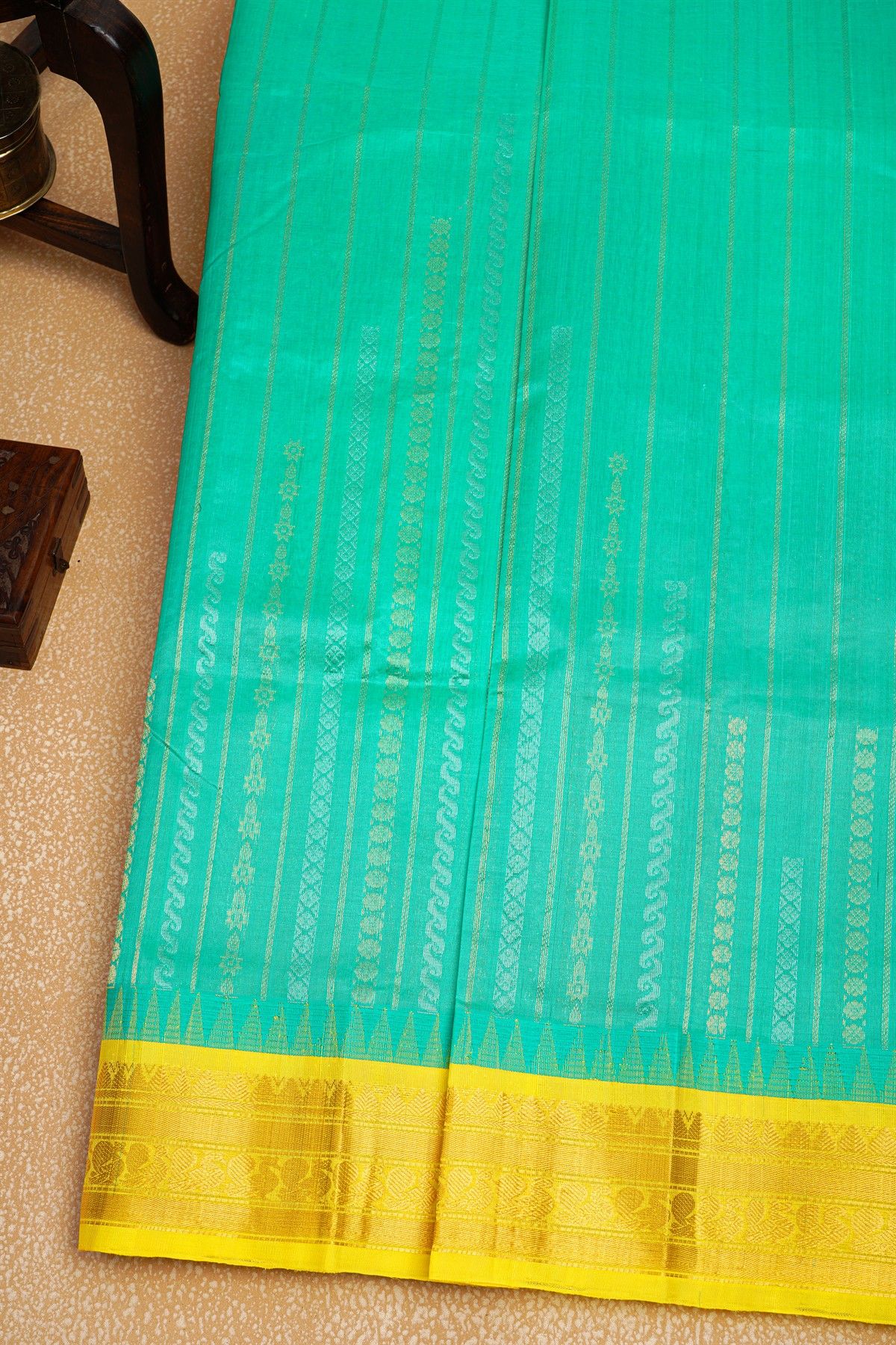 Kuppadam Sico Sky Blue Saree