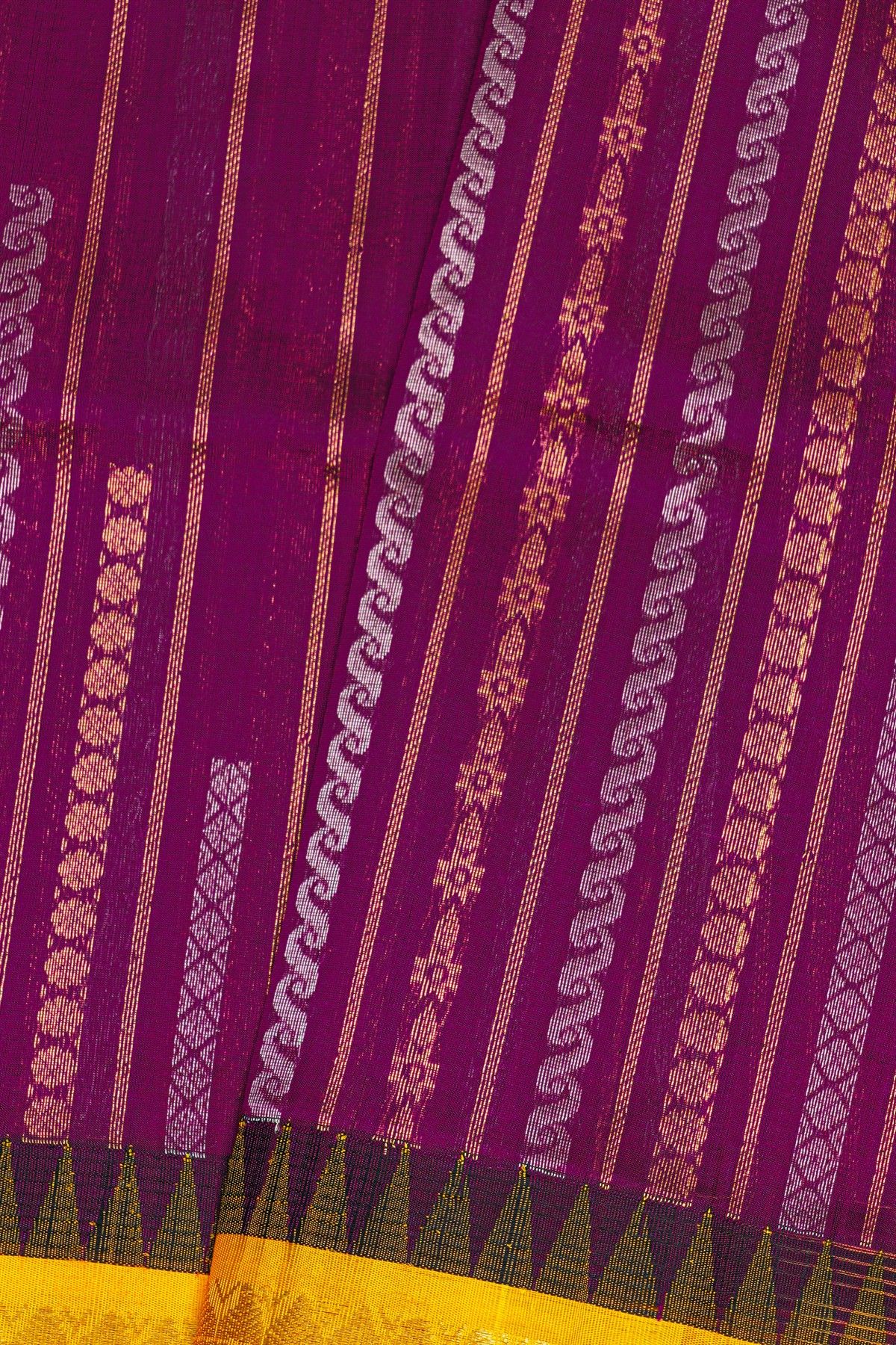Kuppadam Sico Dark Purple Saree