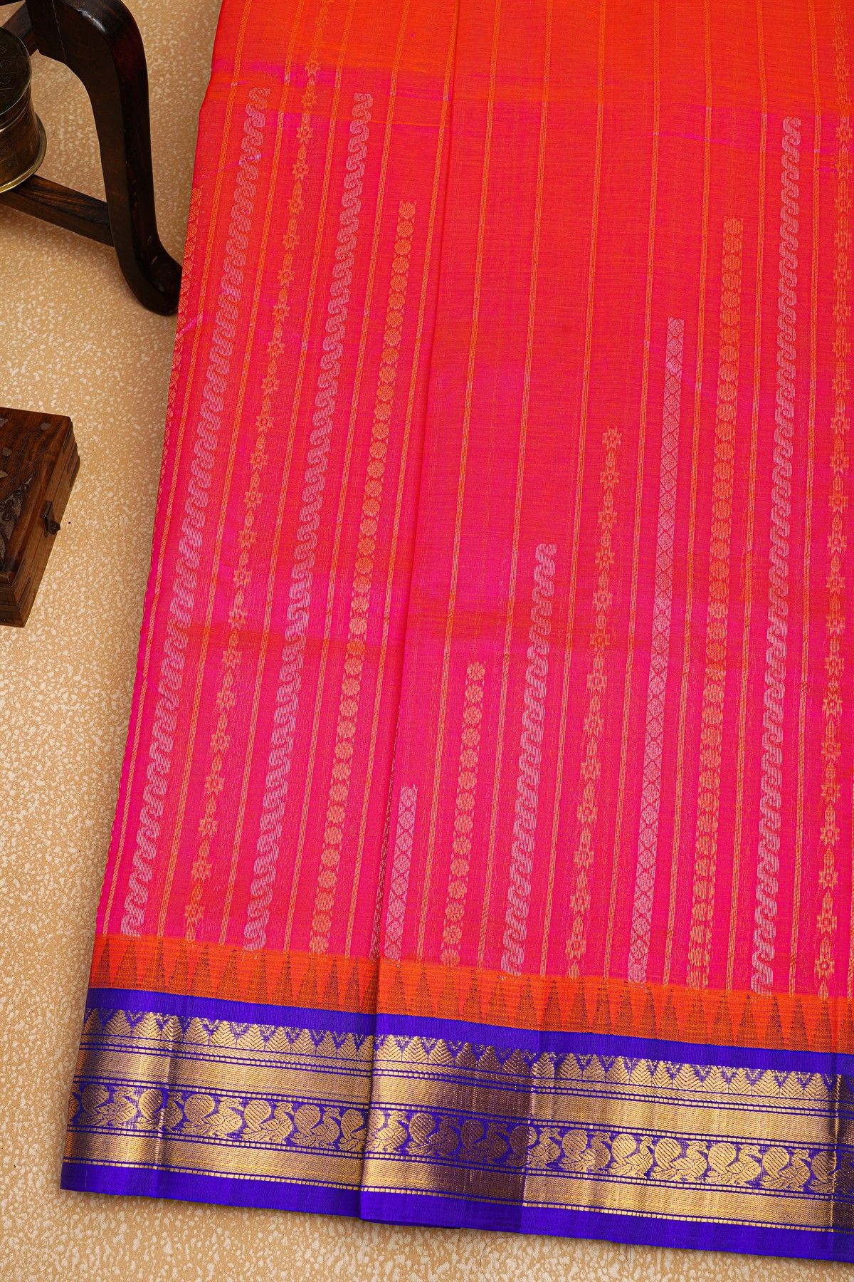 Kuppadam Sico Rani Pink Saree