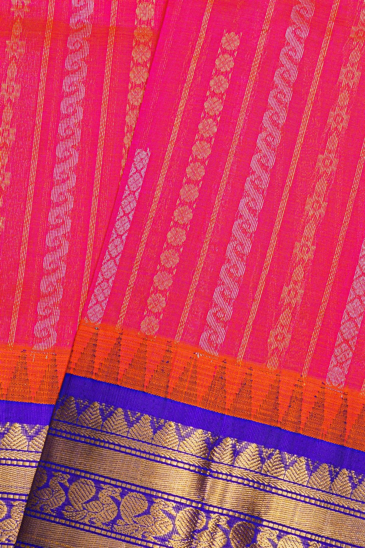 Kuppadam Sico Rani Pink Saree