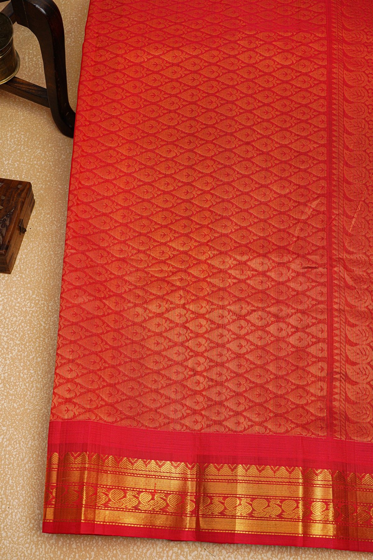 Kuppadam Sico Bottle Green Saree