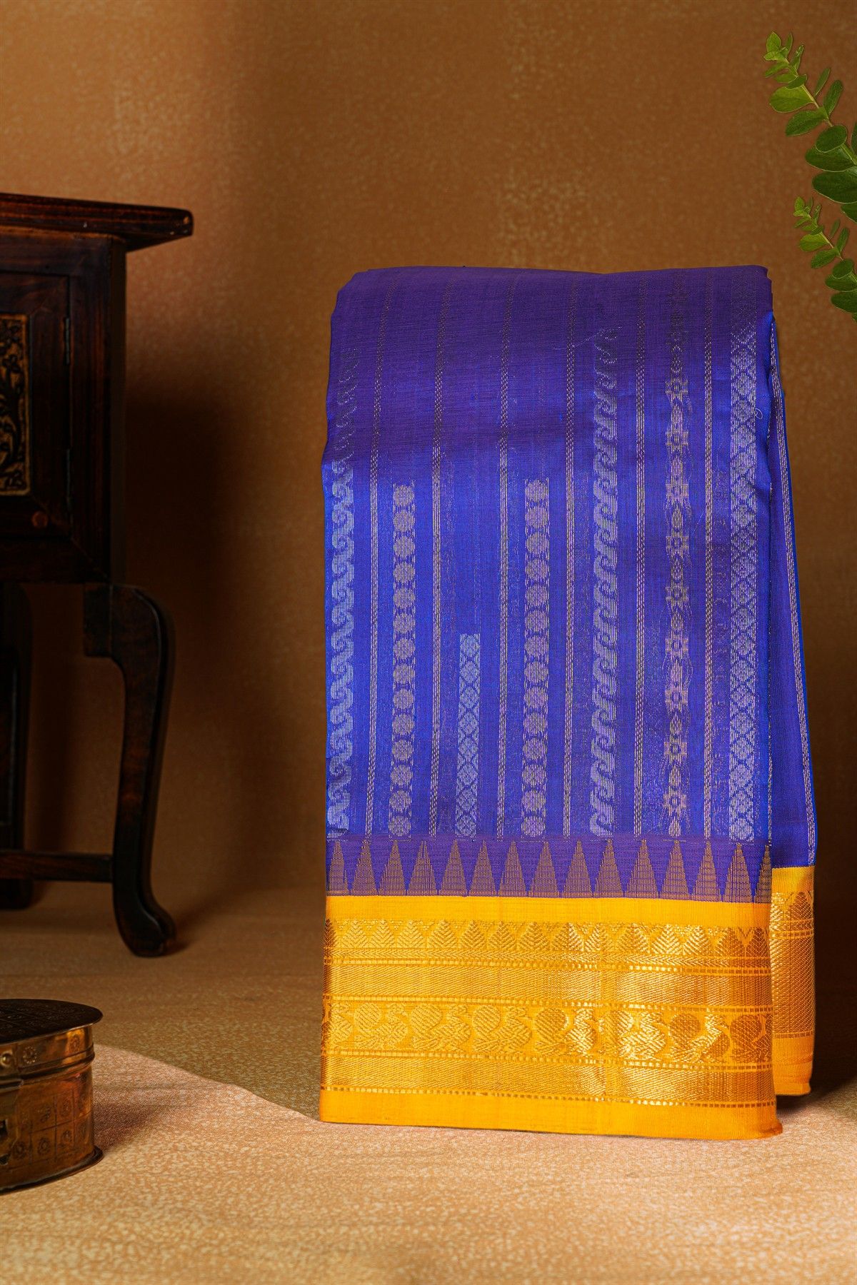 Kuppadam Sico Royal Blue Saree