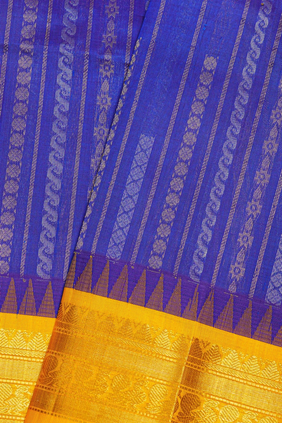 Kuppadam Sico Royal Blue Saree