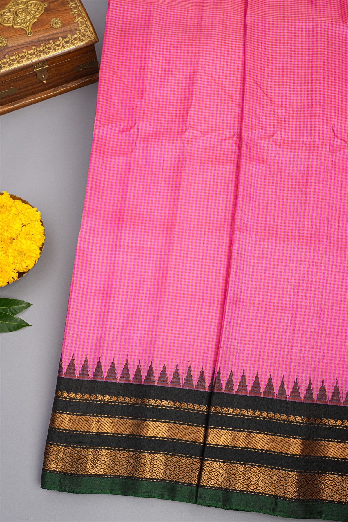 Gadwal Silk Multicolour Saree