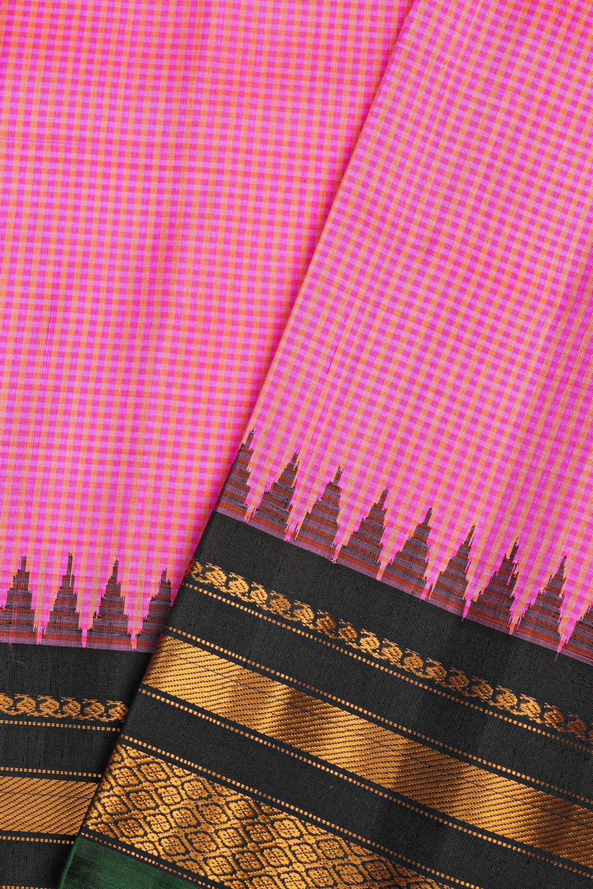 Gadwal Silk Multicolour Saree