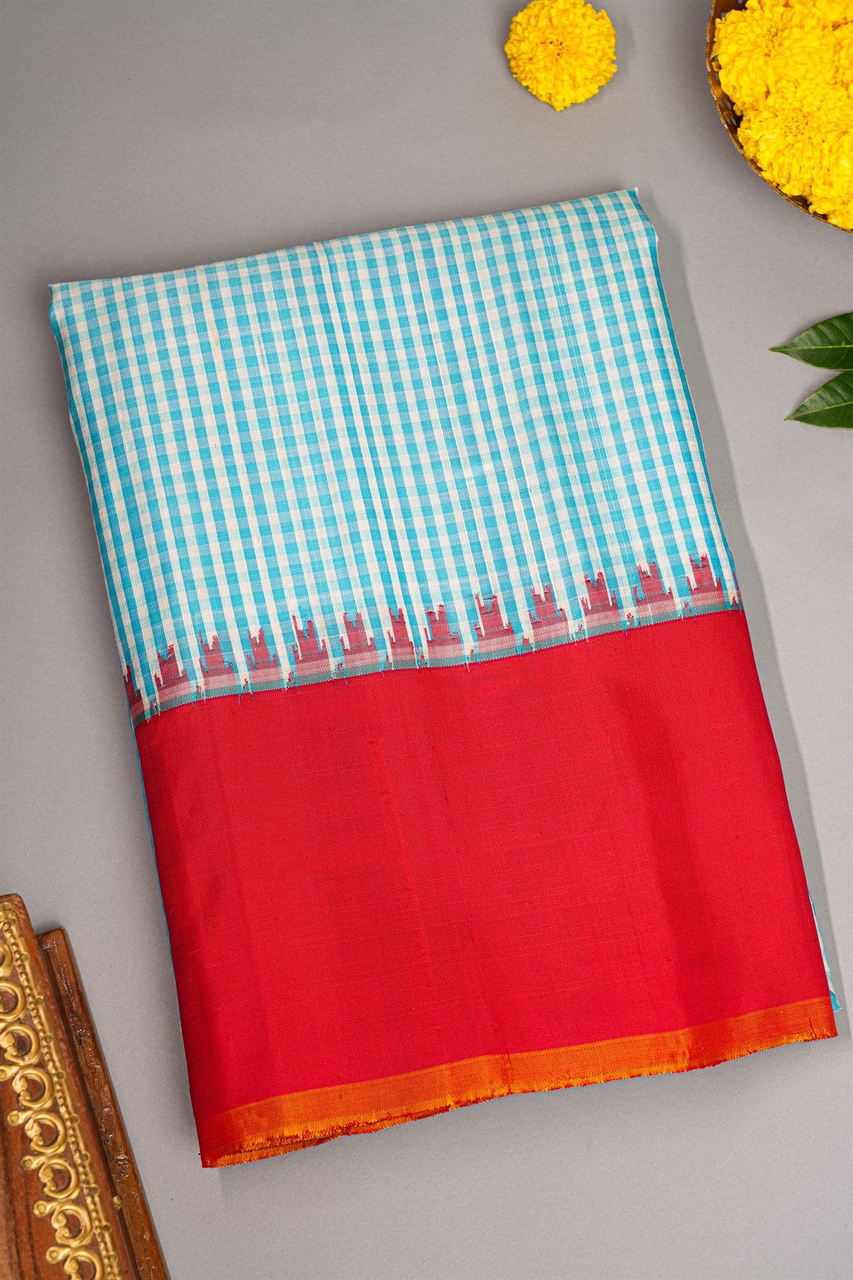 Gadwal Silk Multicolour Saree