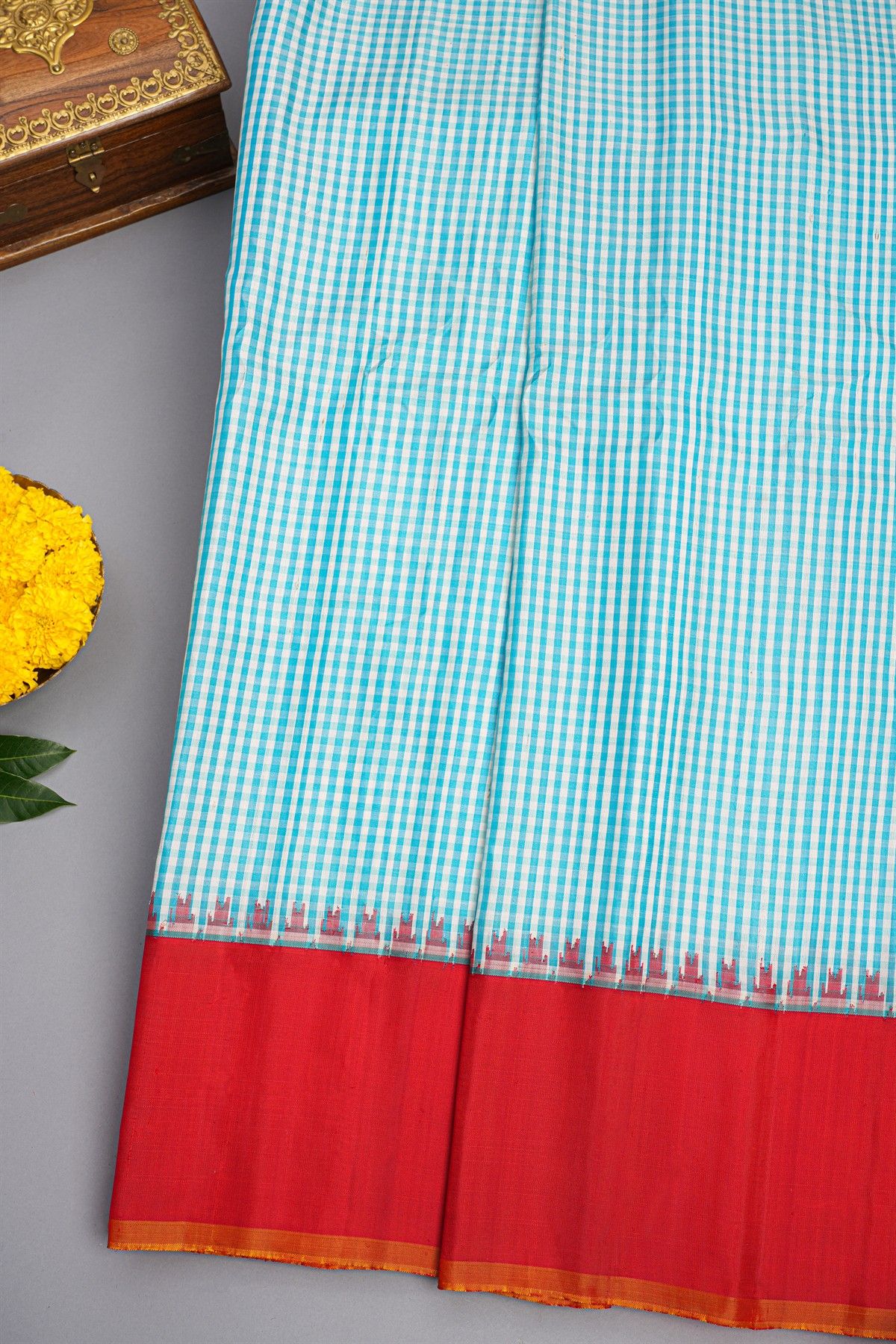 Gadwal Silk Multicolour Saree