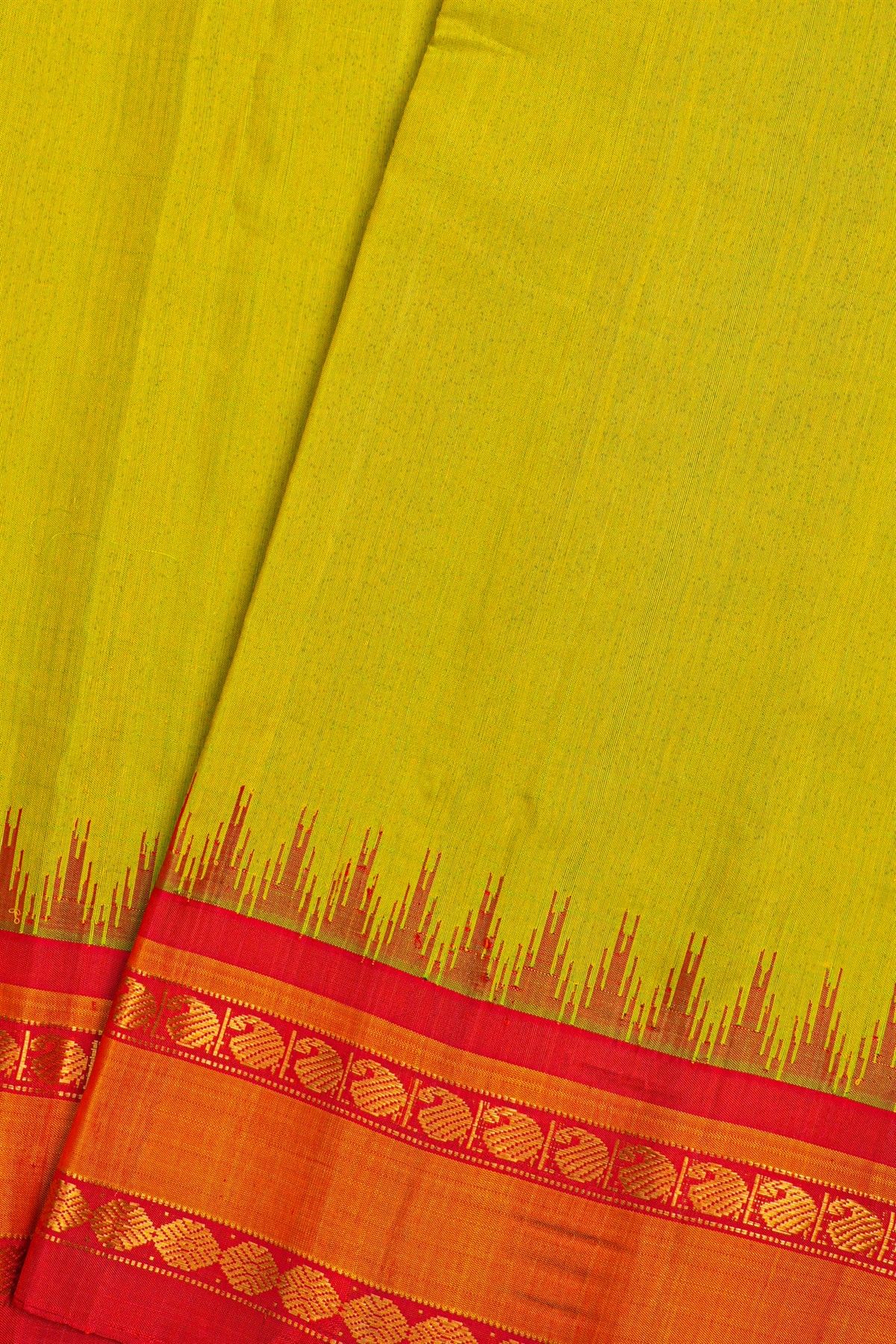 Gadwal Silk Light Green Saree